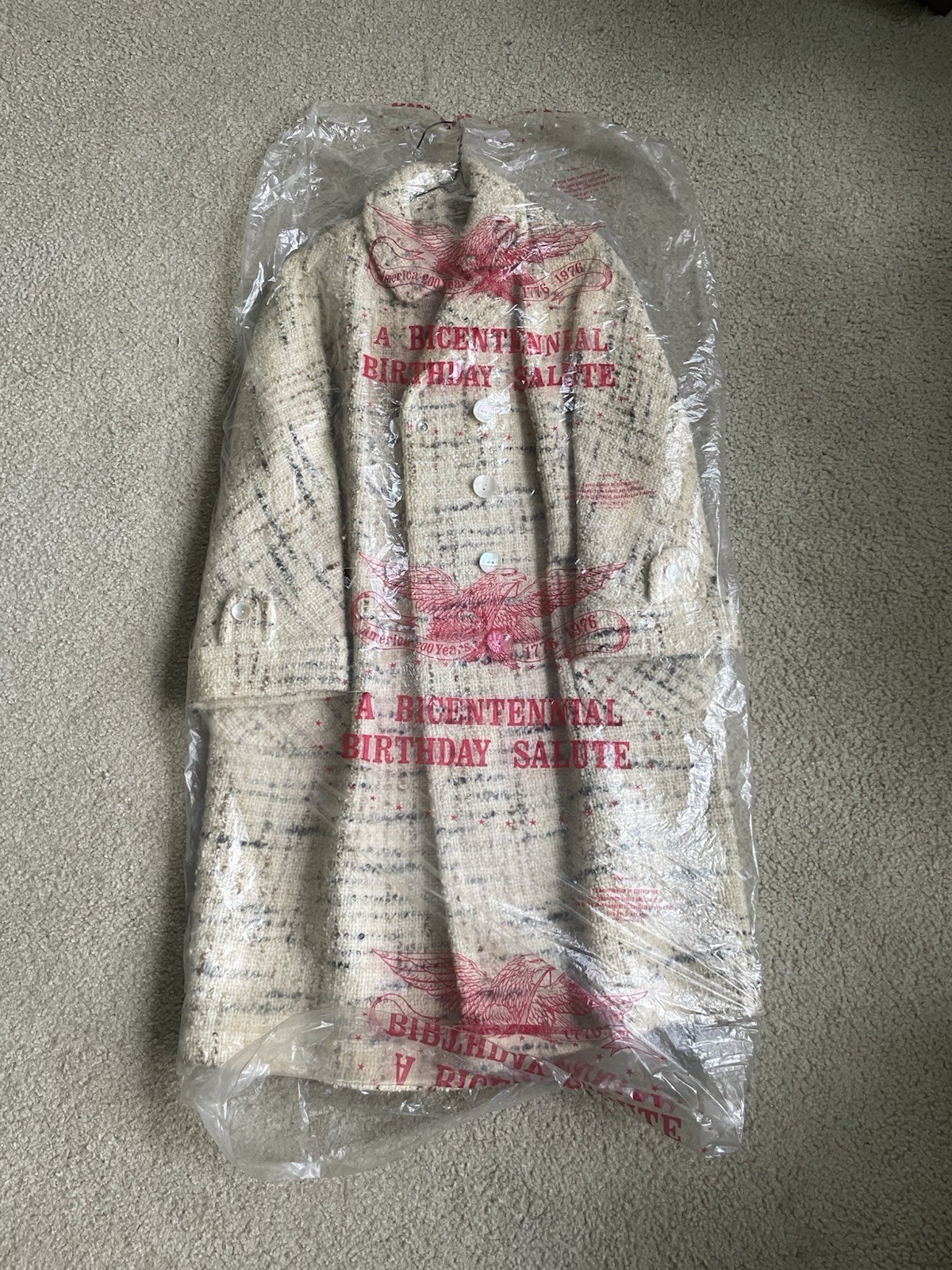 Vintage ILGWU Union Made Women’s Tweed Coat 16W 18W USA MADE