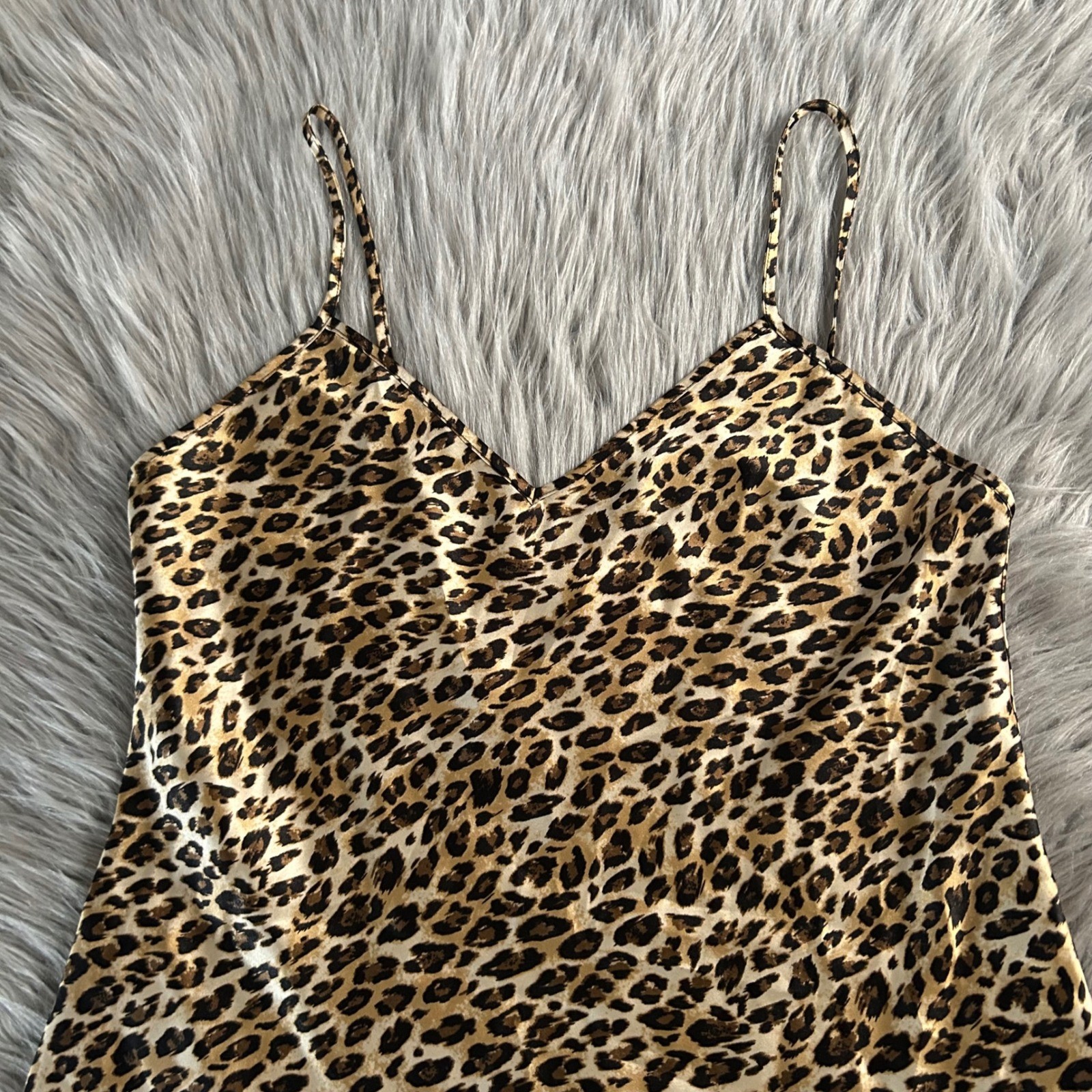 Vintage Gilligan O&rsquo;Malley Pajama Slip Womens Size Medium Leopard Pajamas Pjs