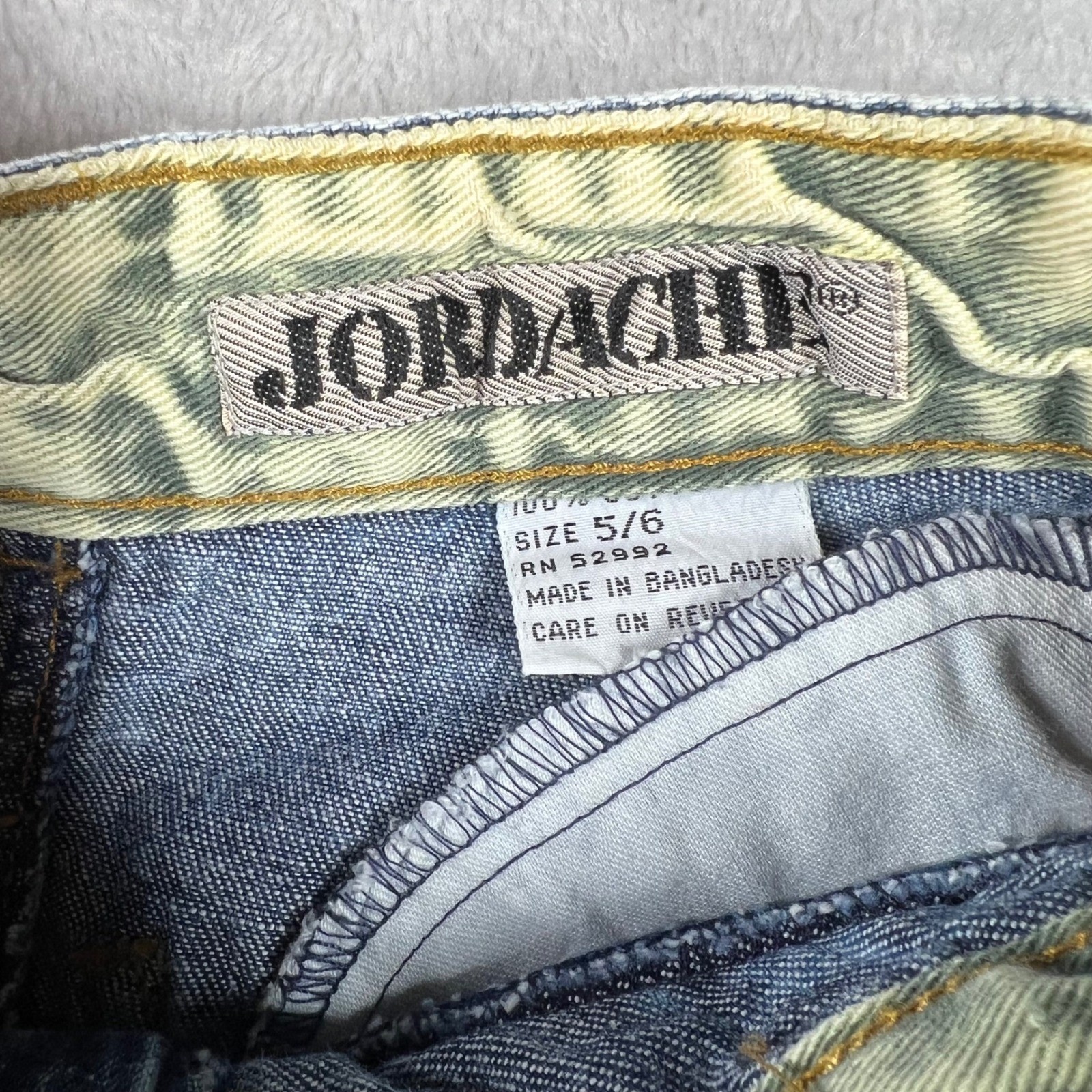 Vintage 80&rsquo;s Jordache Basics Acid Wash Denim Midi Skirt High Waist Pleated 5/6