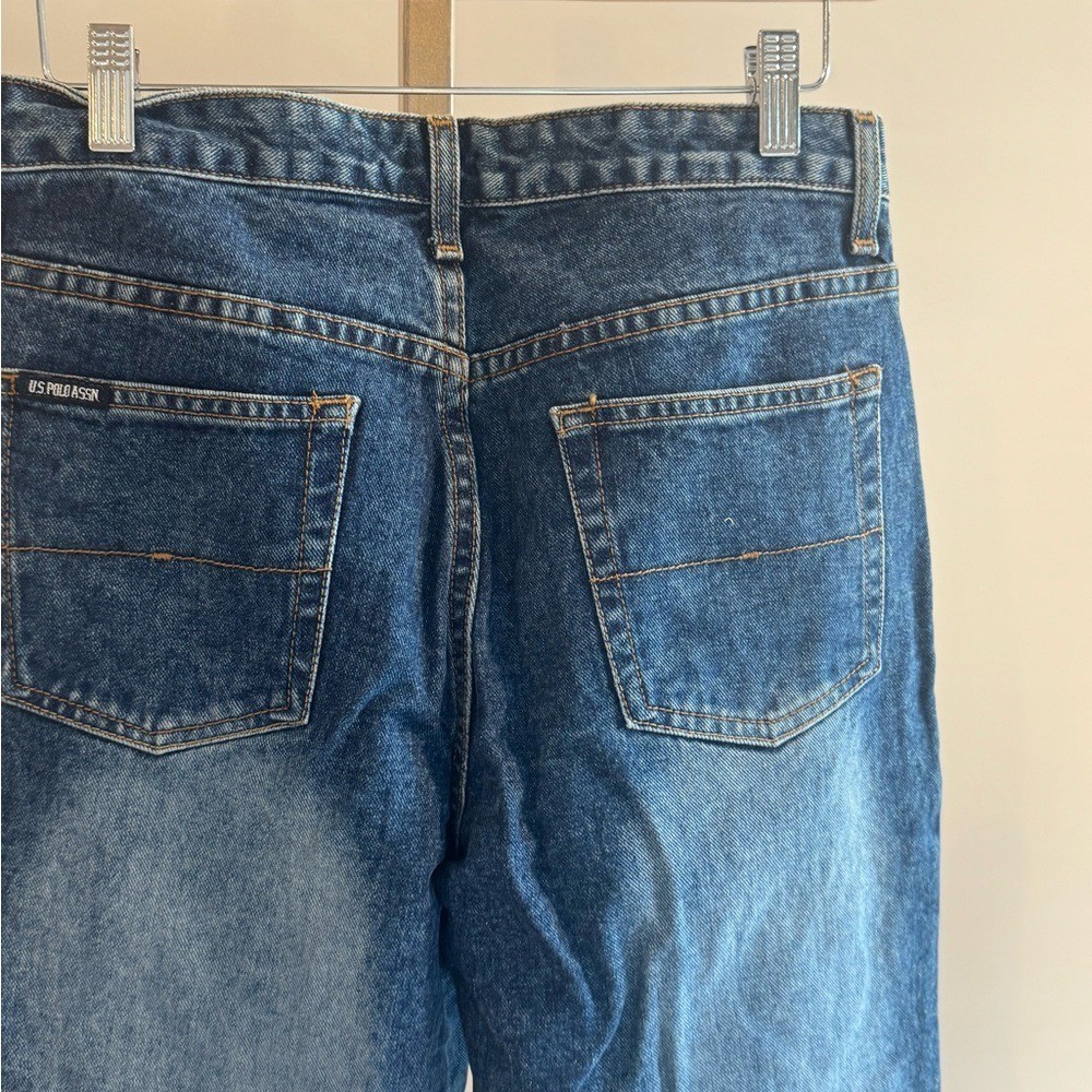 Vintage U.S. Polo Assn. Women&rsquo;s 9/10 Bootcut Jeans | Y2K Thick 100% Cotton Denim