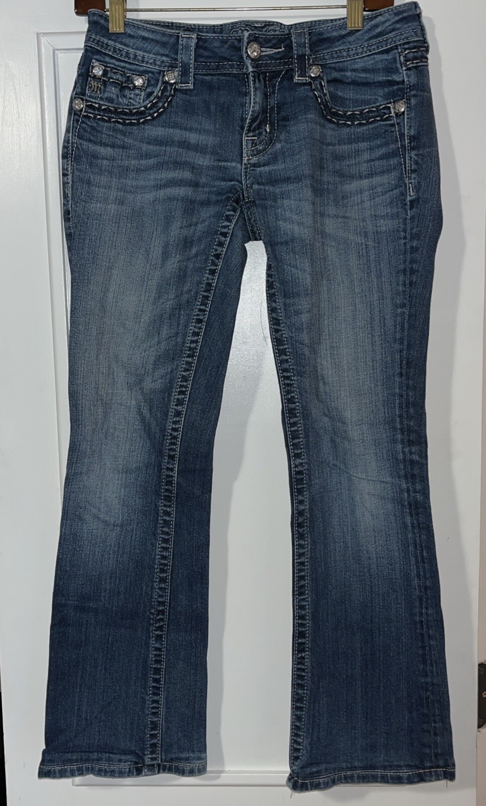 Miss Me Denim Boot Cut Jeans Womens Size 27 Style: JS5014B61 *HEMMED 28&Prime; inseam