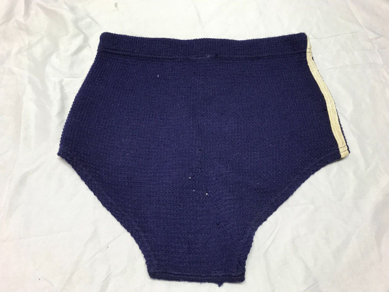 VTG 1930s Rona-Lastic Blue Wool Bathing Suit Beach Wear Swimsuit Old 1244-23B