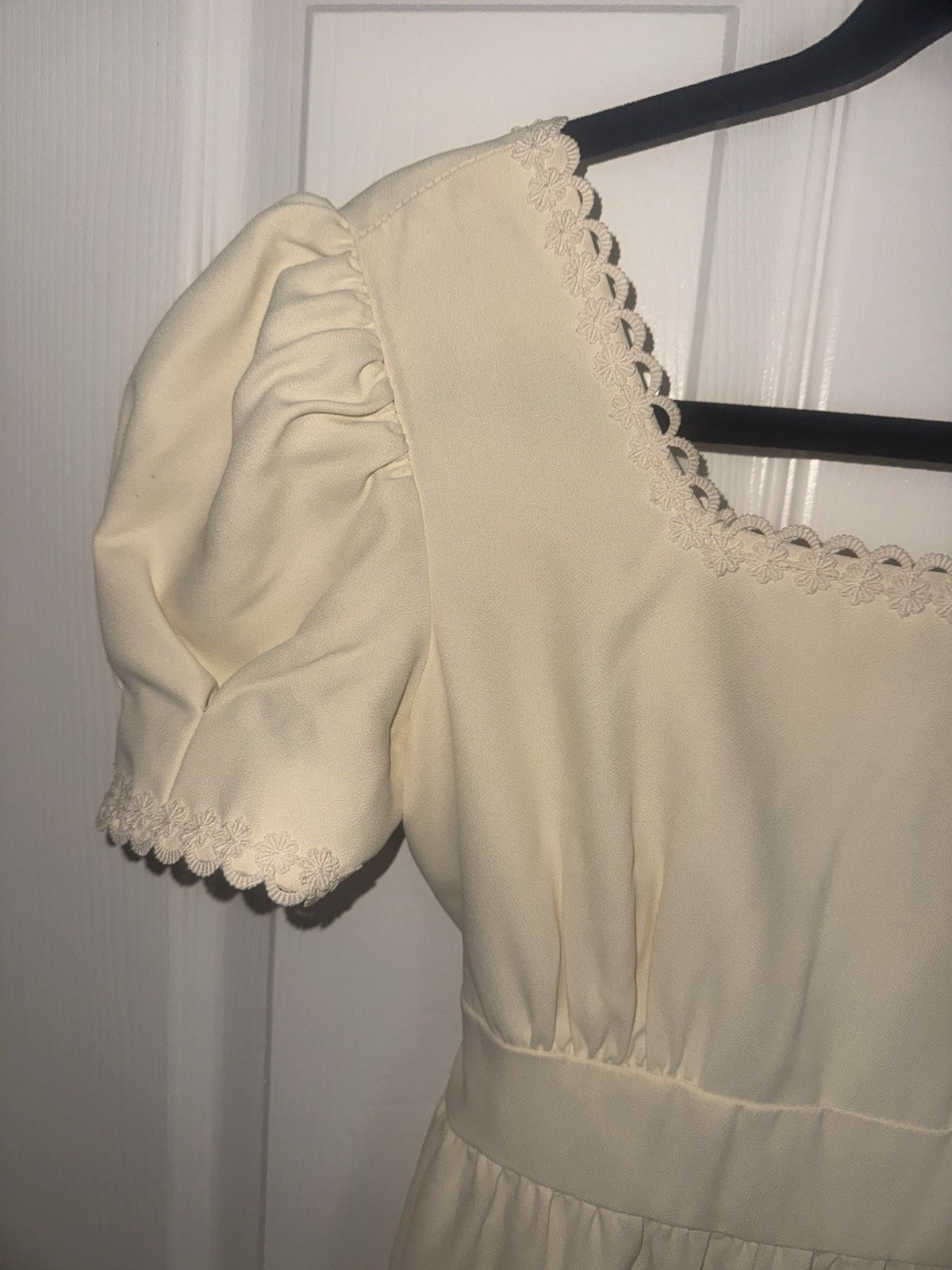 Vintage Lorrie Deb Prairie Boho Puff Sleeve Dress Sz 10. Fits 4Runs Sm-see Pics