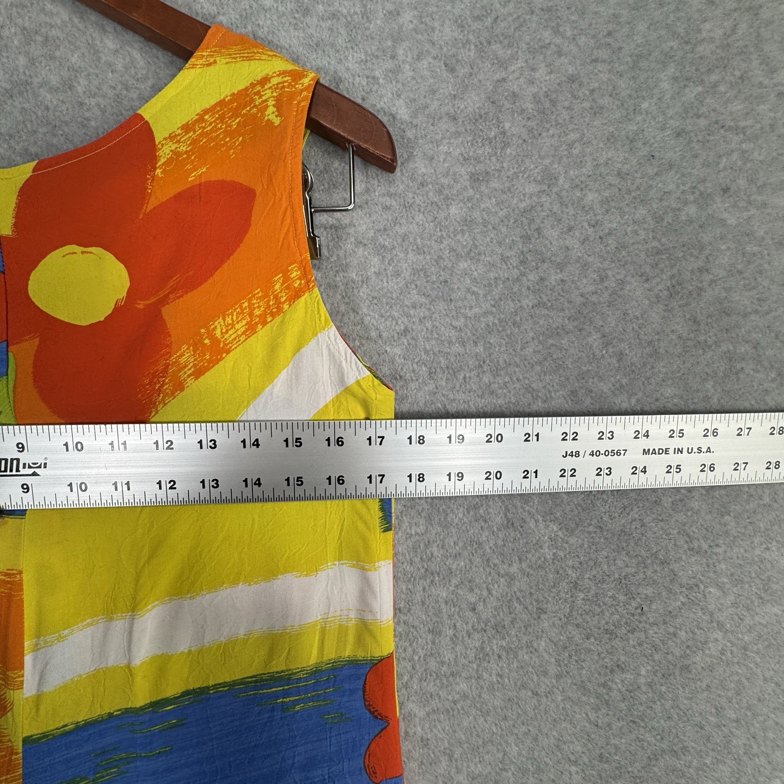 Jams World VTG 90s Floral Colorblock Maxi Dress Button Front Pocket M Bright