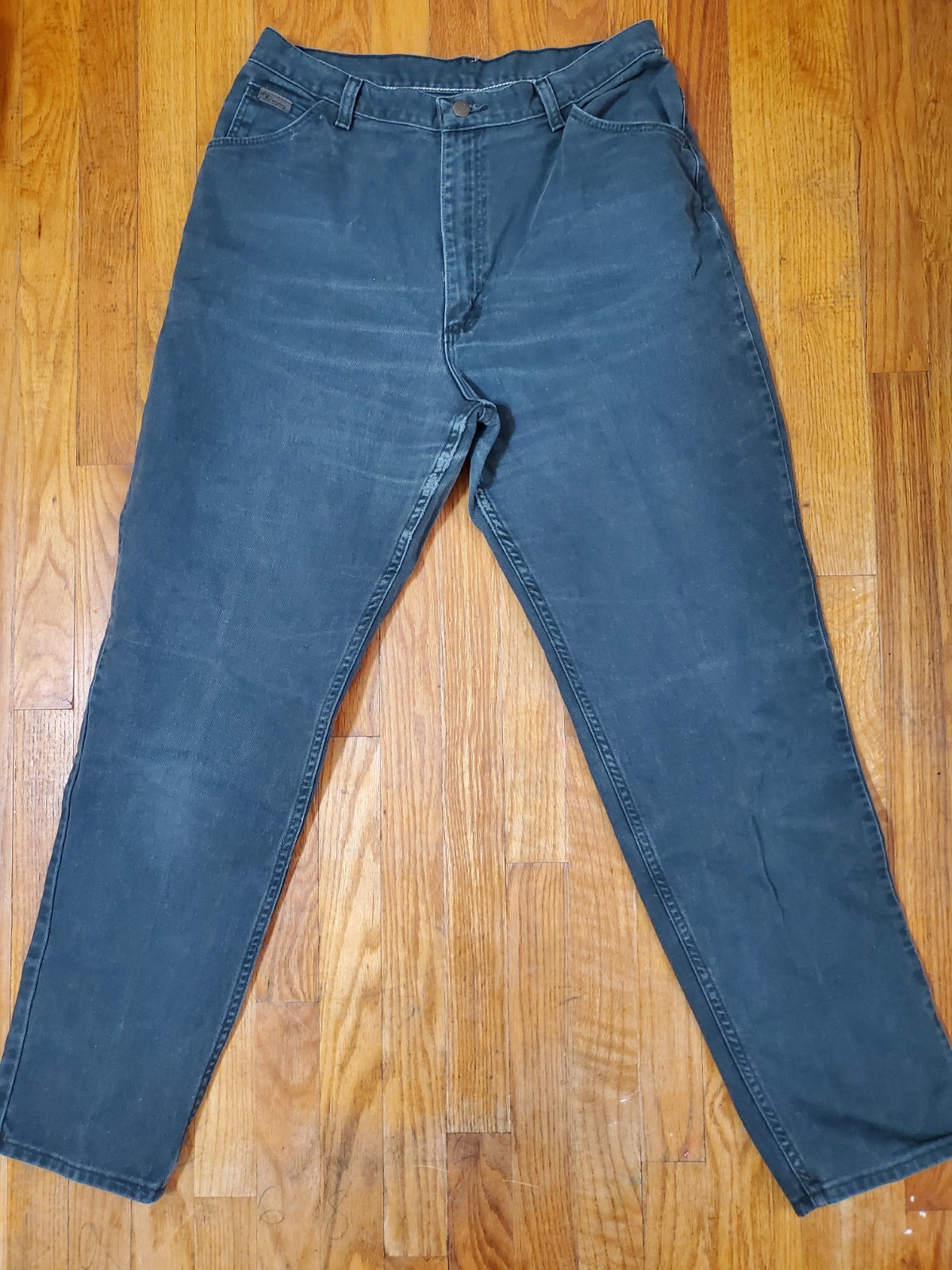 Vintage Wrangler Jeans Women&rsquo;s Size 32&Prime; Waist Lake Green Color Cowboy Bootcut