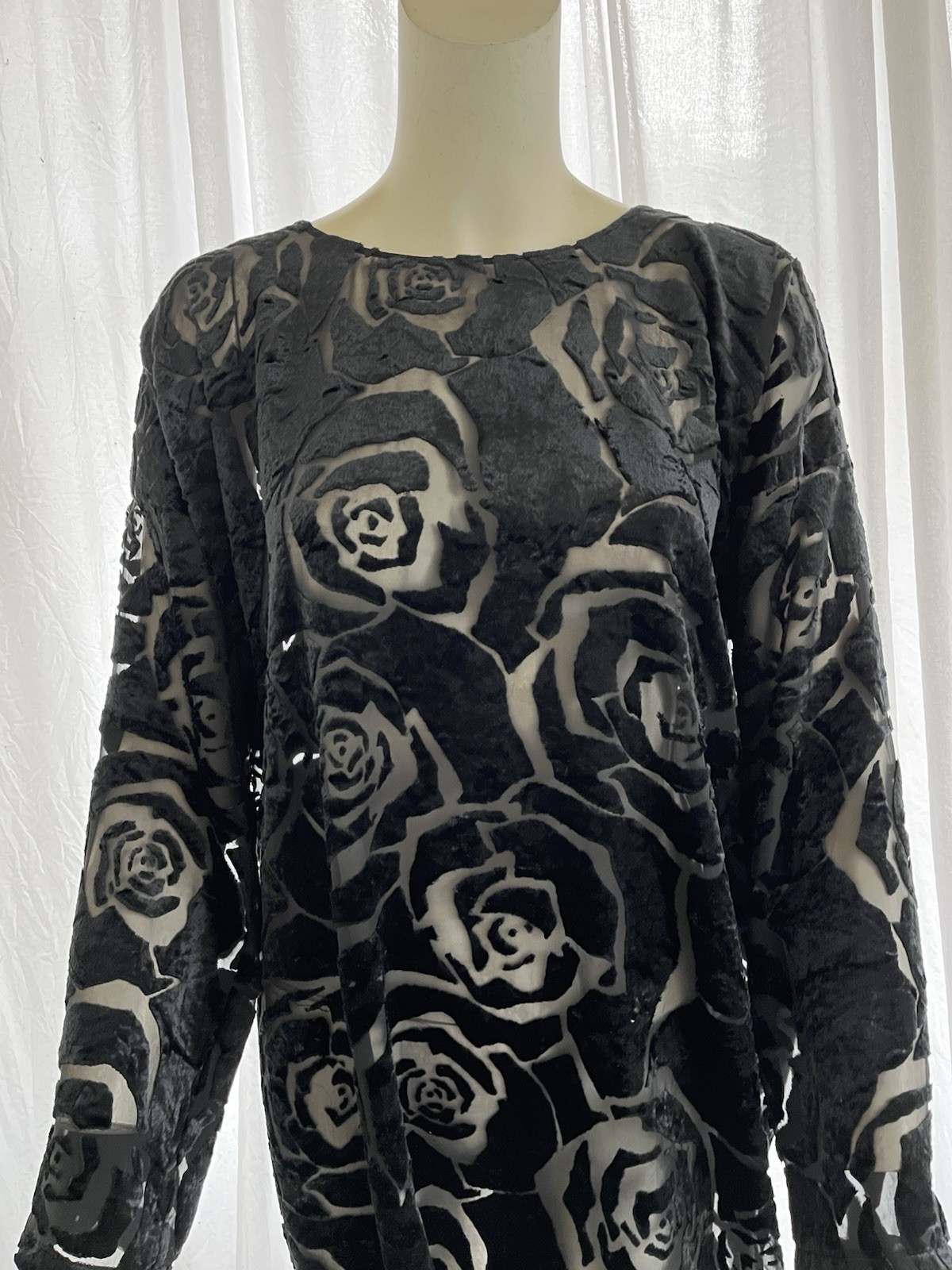 Comme Des Garçons 2012 Junya Watanabe Devore Velvet Mini Dress
