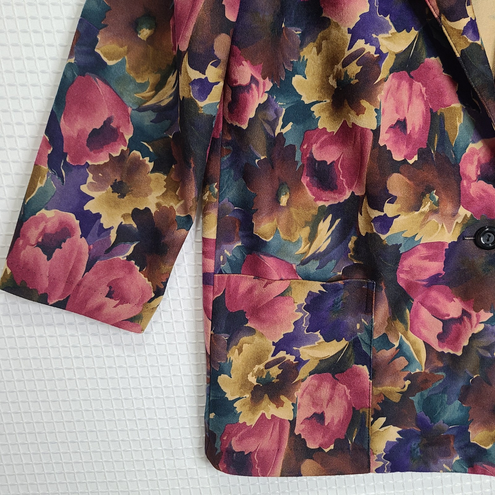Vintage Joanna Floral Single Button Blazer Jacket Size Women’s Size Medium