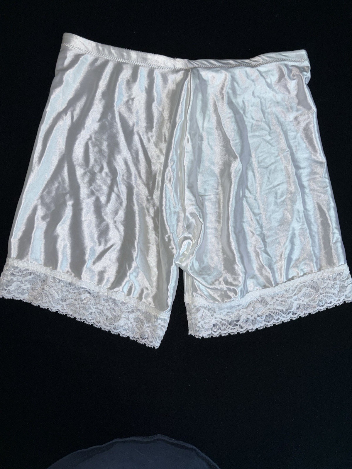 Warner’s White Second Skin Satin Sissy Panties 2xl