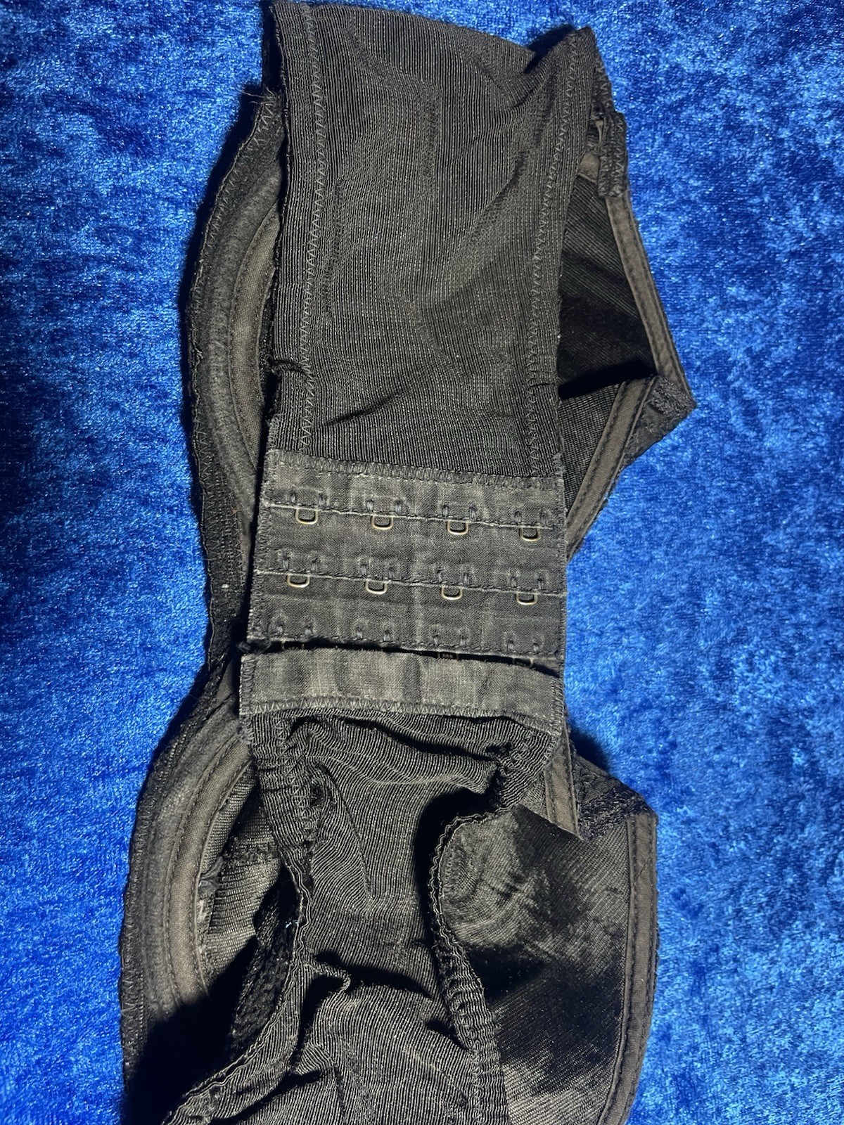 Vintage Playtex Magic Cling Bra 32c Black Strapless Underwire Pinup Lingerie