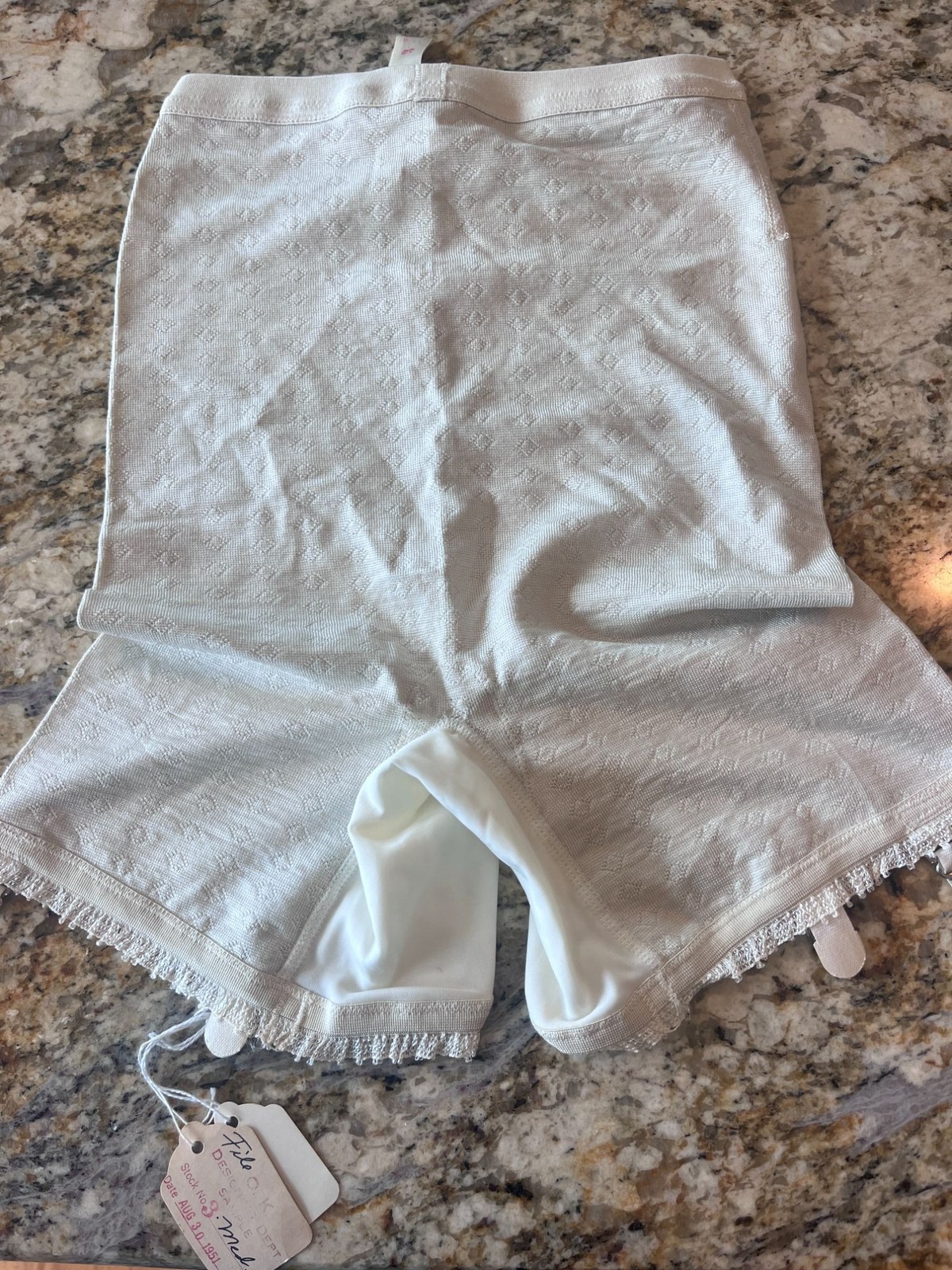 OOAK Salesman&rsquo;s Sample Long Leg Girdle w Garters Dated Aug 30 1951 museum buyer