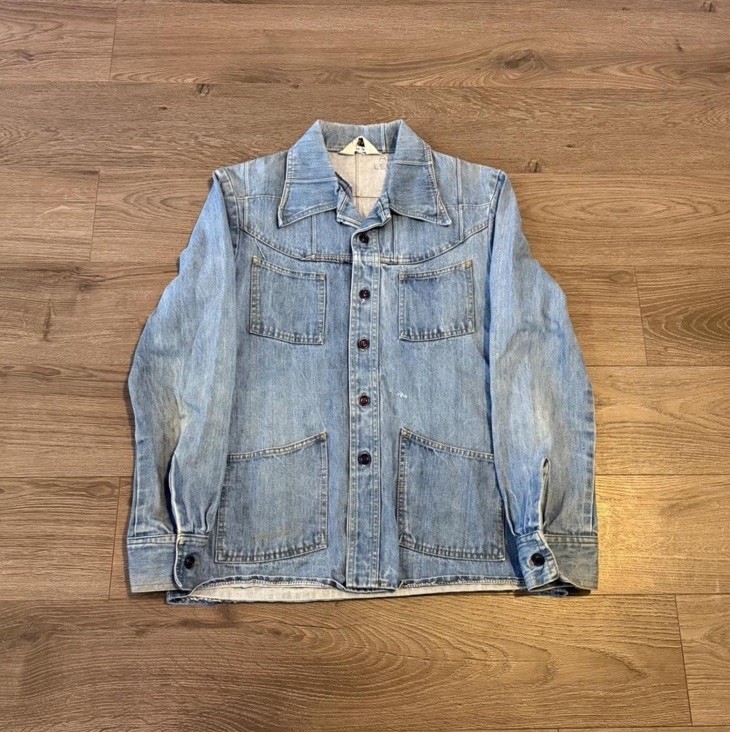 70&rsquo;s Alexander’s Patchwork Denim Chore Jacket Women’s Size Medium Disco