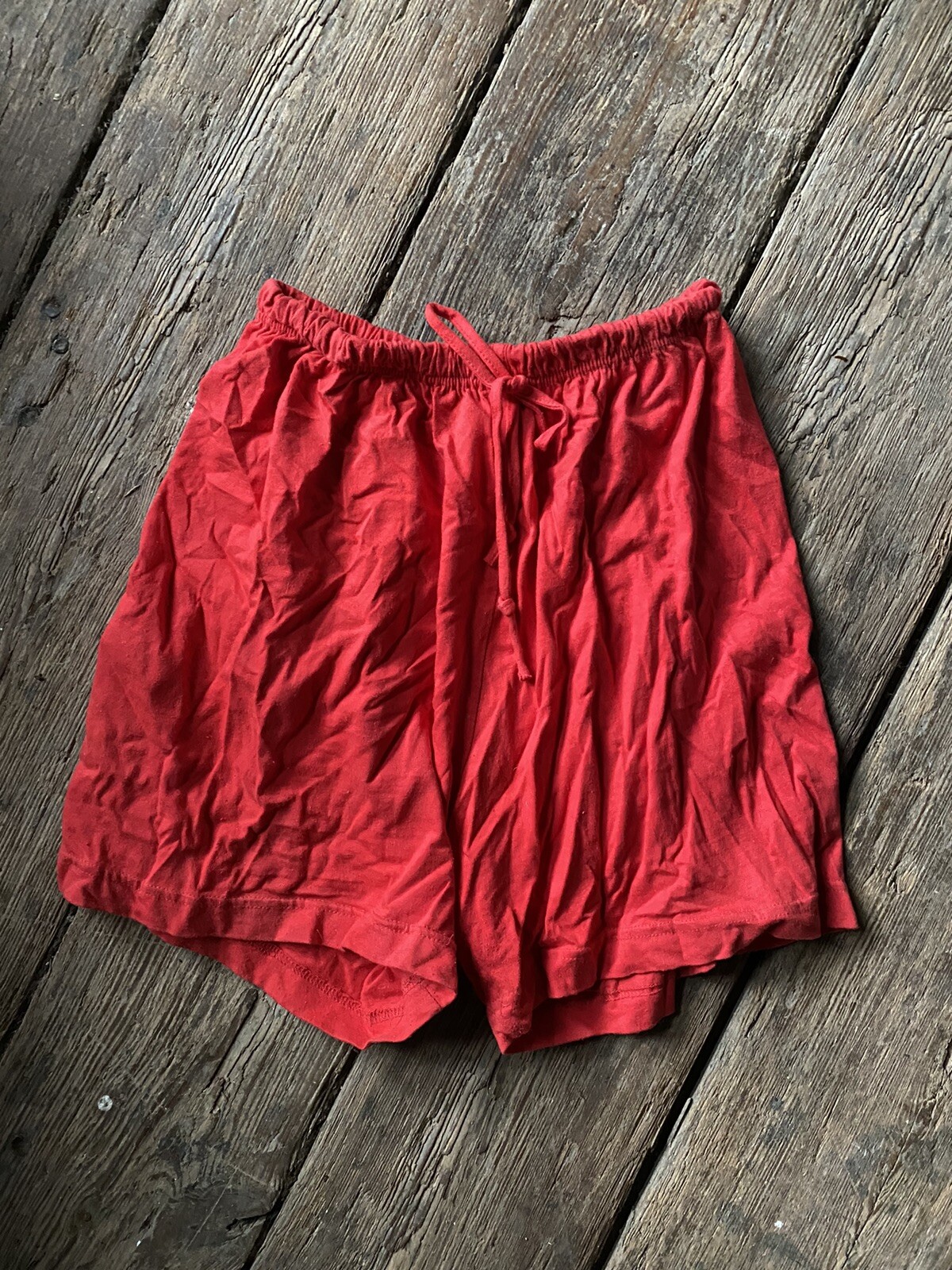 Vintage Miss Juli Shorts Red Drawstring Activewear Large