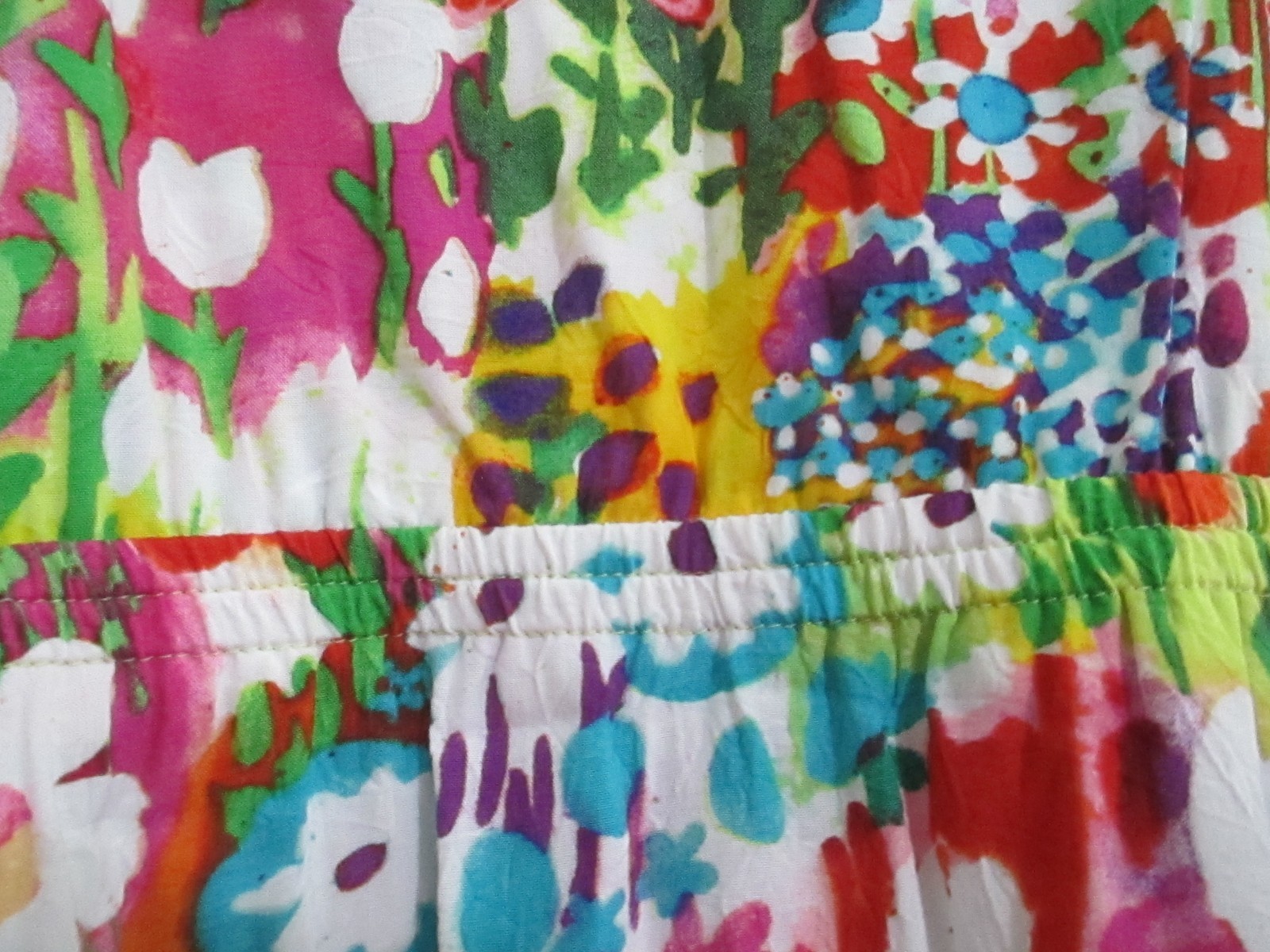 « VINTAGE » JAMS WORLD 🌸 LARGE== FLORAL / SPRING FLOWERS PATTERN DRESS