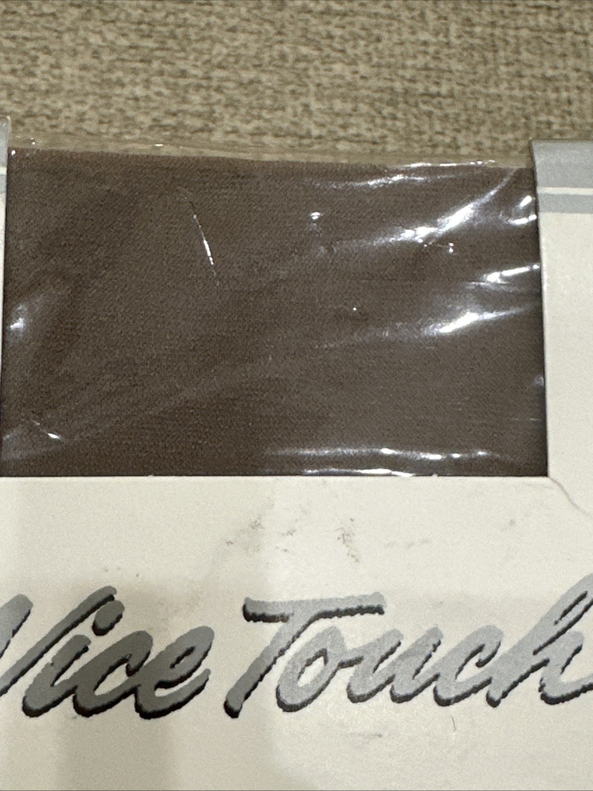 Vintage Sears Nice Touch Lycra Sheer Stockings Gartered Nylon Sandstone Size B