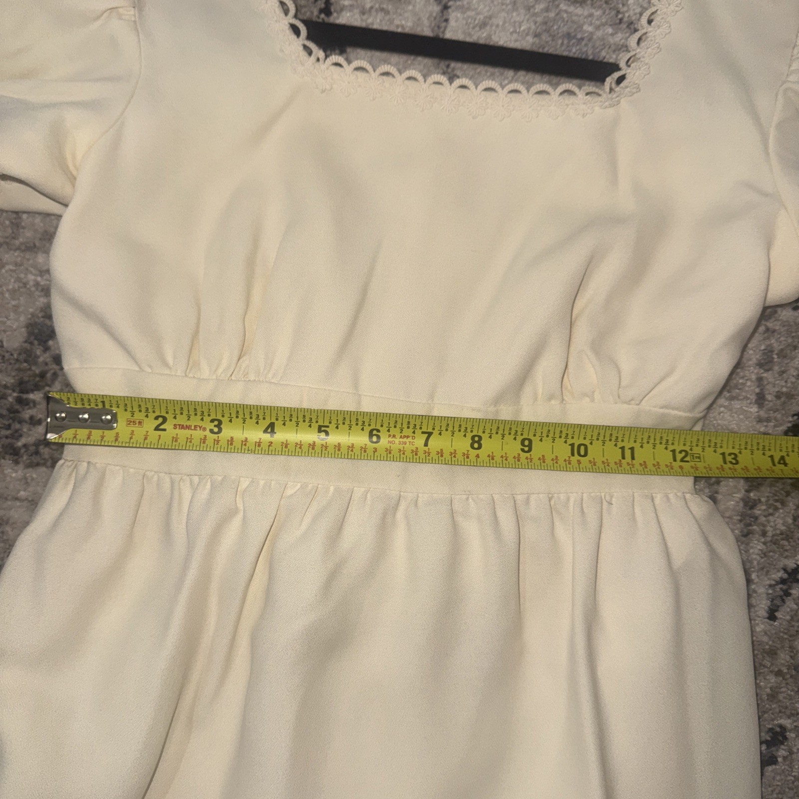 Vintage Lorrie Deb Prairie Boho Puff Sleeve Dress Sz 10. Fits 4Runs Sm-see Pics
