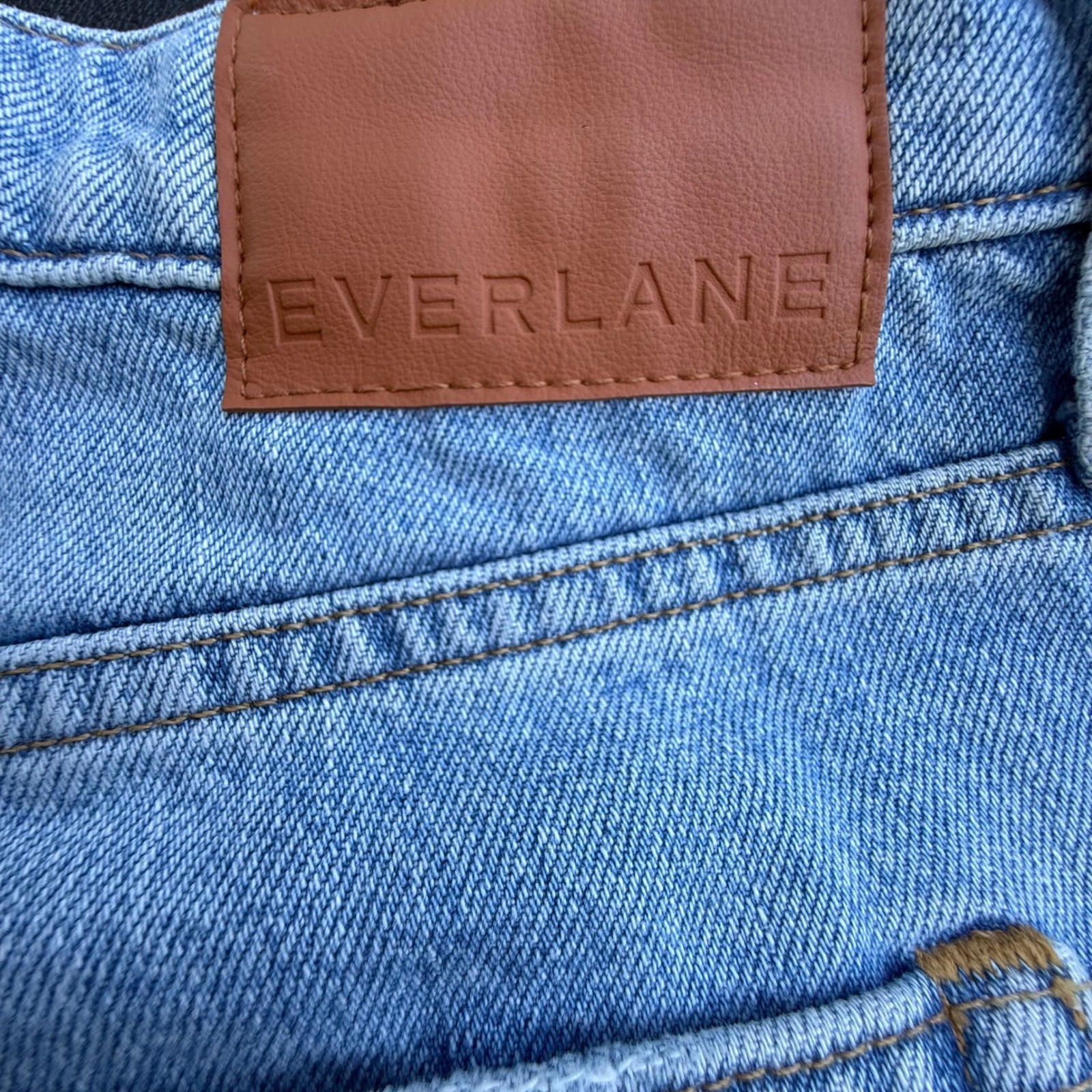 Everlane The 90s Forever Jean Light Wash Blue Organic Cotton Straight Leg 30R