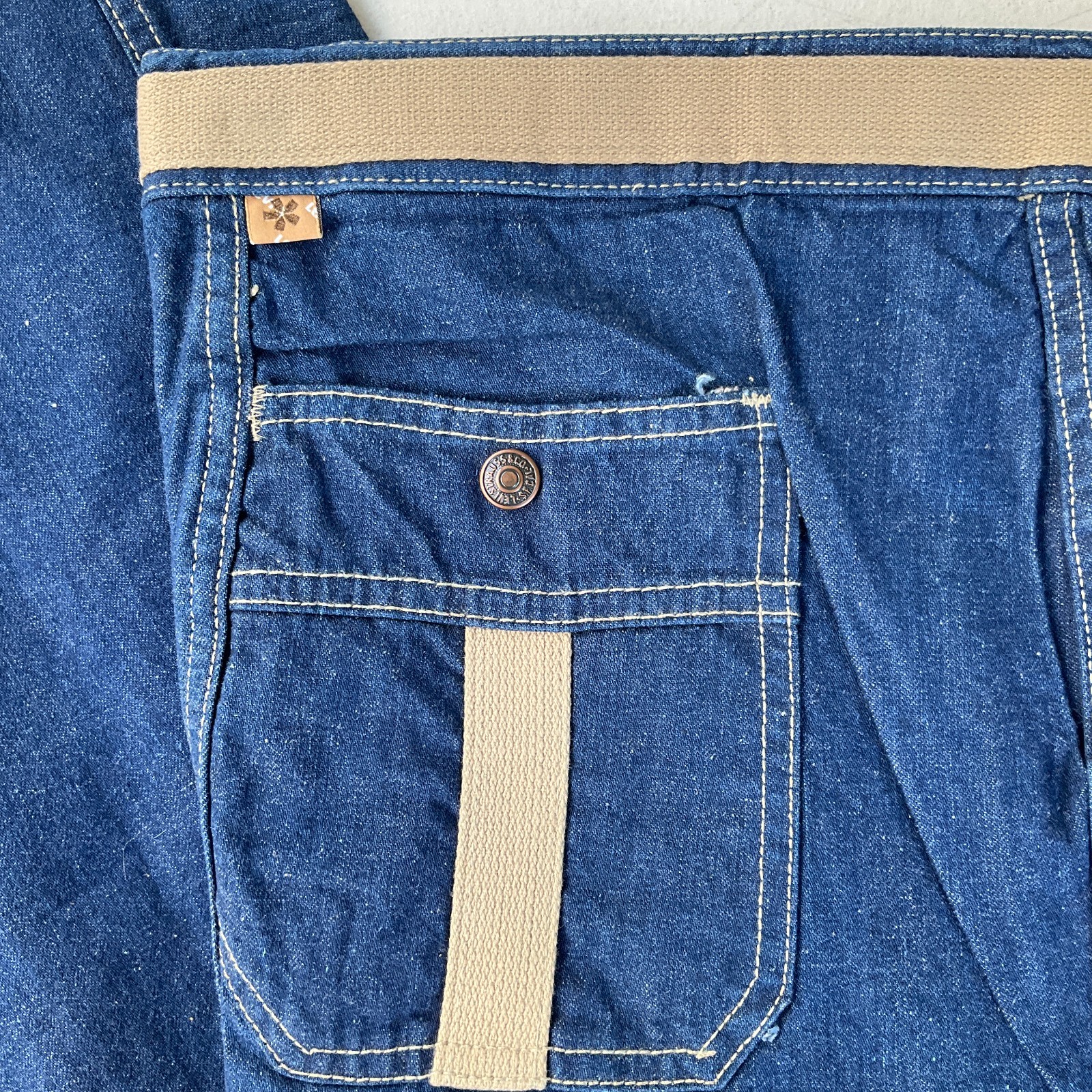 25×33 Vtg 70s Levi’s Asterisks Wide Bell Bottom Jeans Sz 7 Talon USA