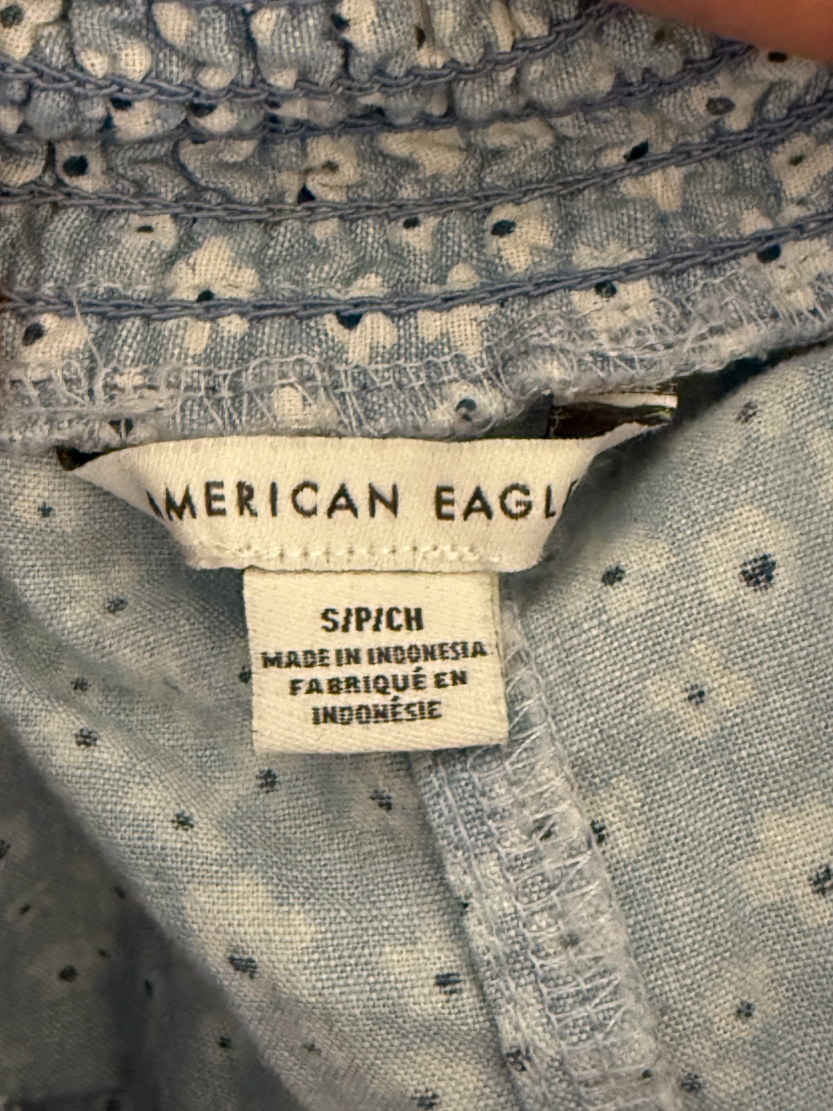 American Eagle Floral Boho Cottage Smocked Waist Wide Leg High Waist Pants Small