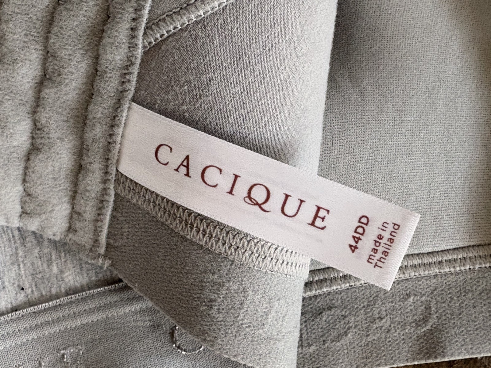 CACIQUE 44DD Dove Gray Formed Lightly Lined No Wire Bra #1118914