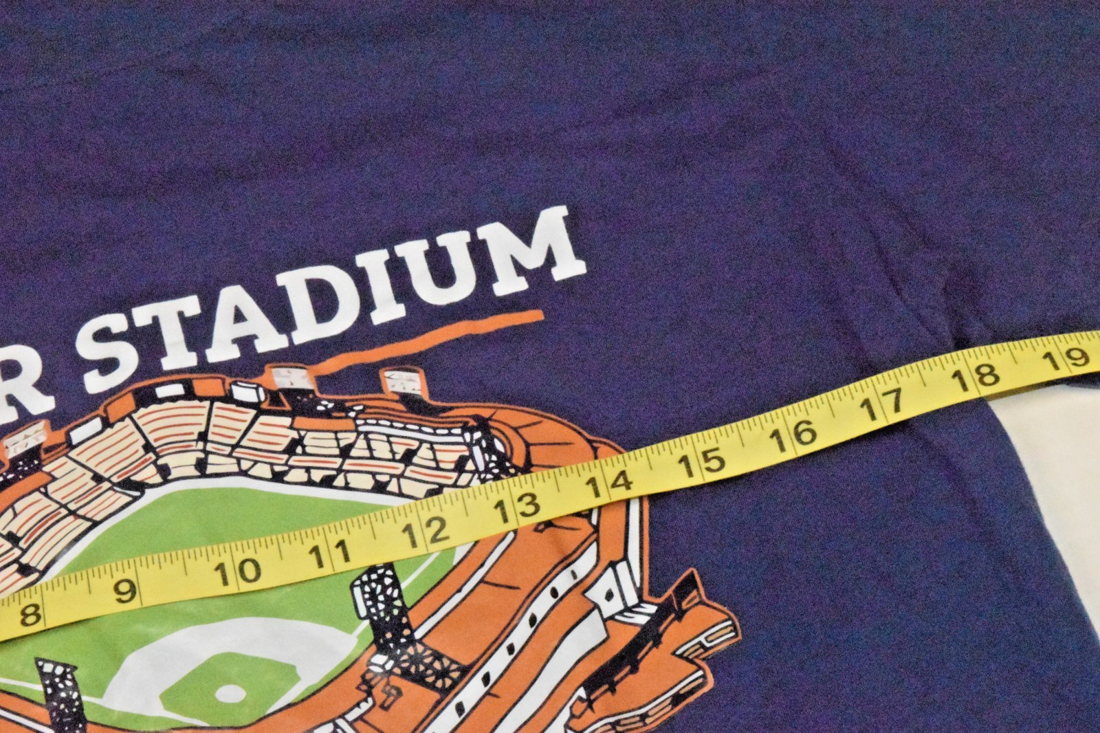 Vintage T-Shirt Size M 2001 Navy Blue Tiger Stadium Tribute Detroit Michigan