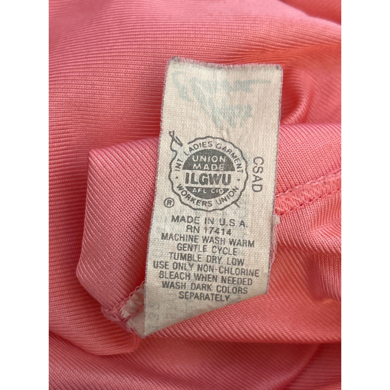 Vintage Miss Elaine Nightgown Coquette Romantic Coral Pink Lace Trim Medium