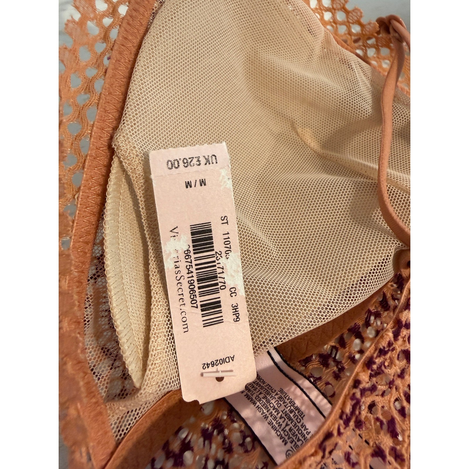 NWT Victoria&rsquo;s Secret Wireless Padded Lace Bralette Leopard Print Medium