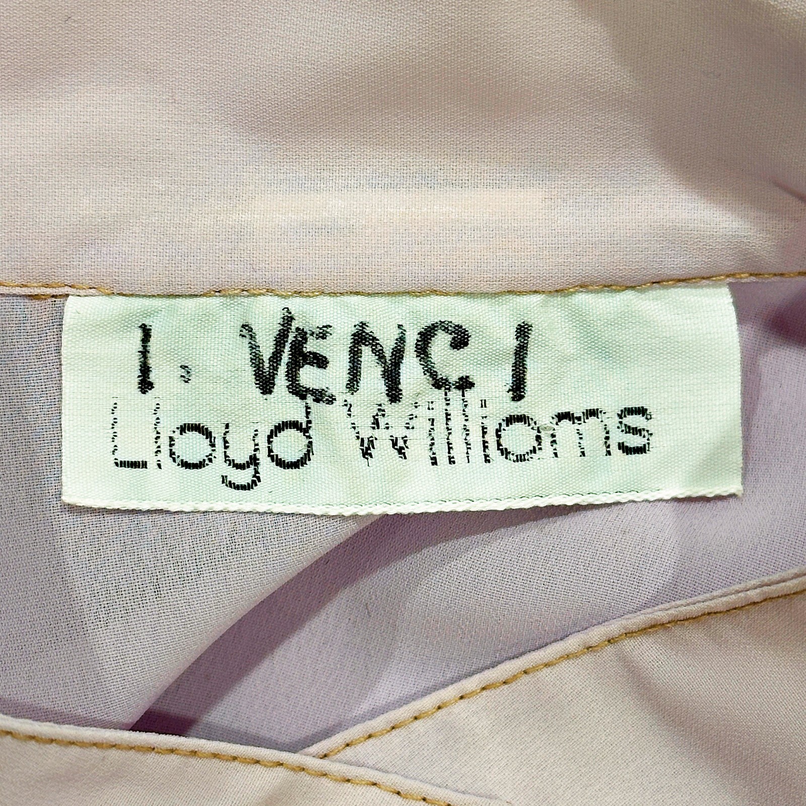 VTG Lloyd Williams Ruffle Front Blouse High Neck Victorian Secretary Cottagecore