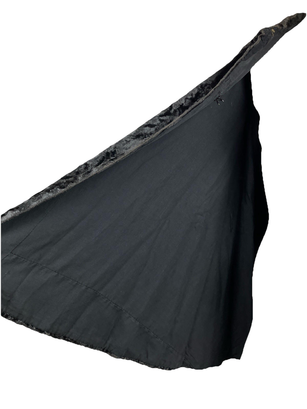 C 1880s 1890s Crushed Velvet Plush Cape Vampire Goth Victorian