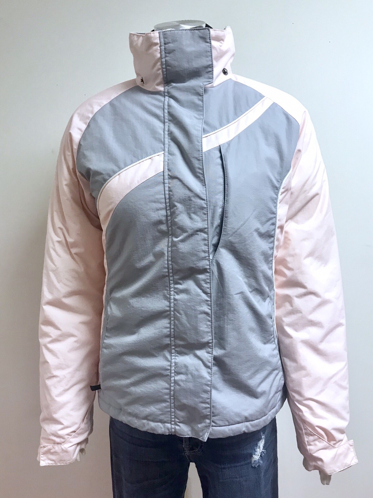 90&rsquo;s Vintage Colombia Pink & Grey Ski Jacket 18/20 Youth or Ladies M