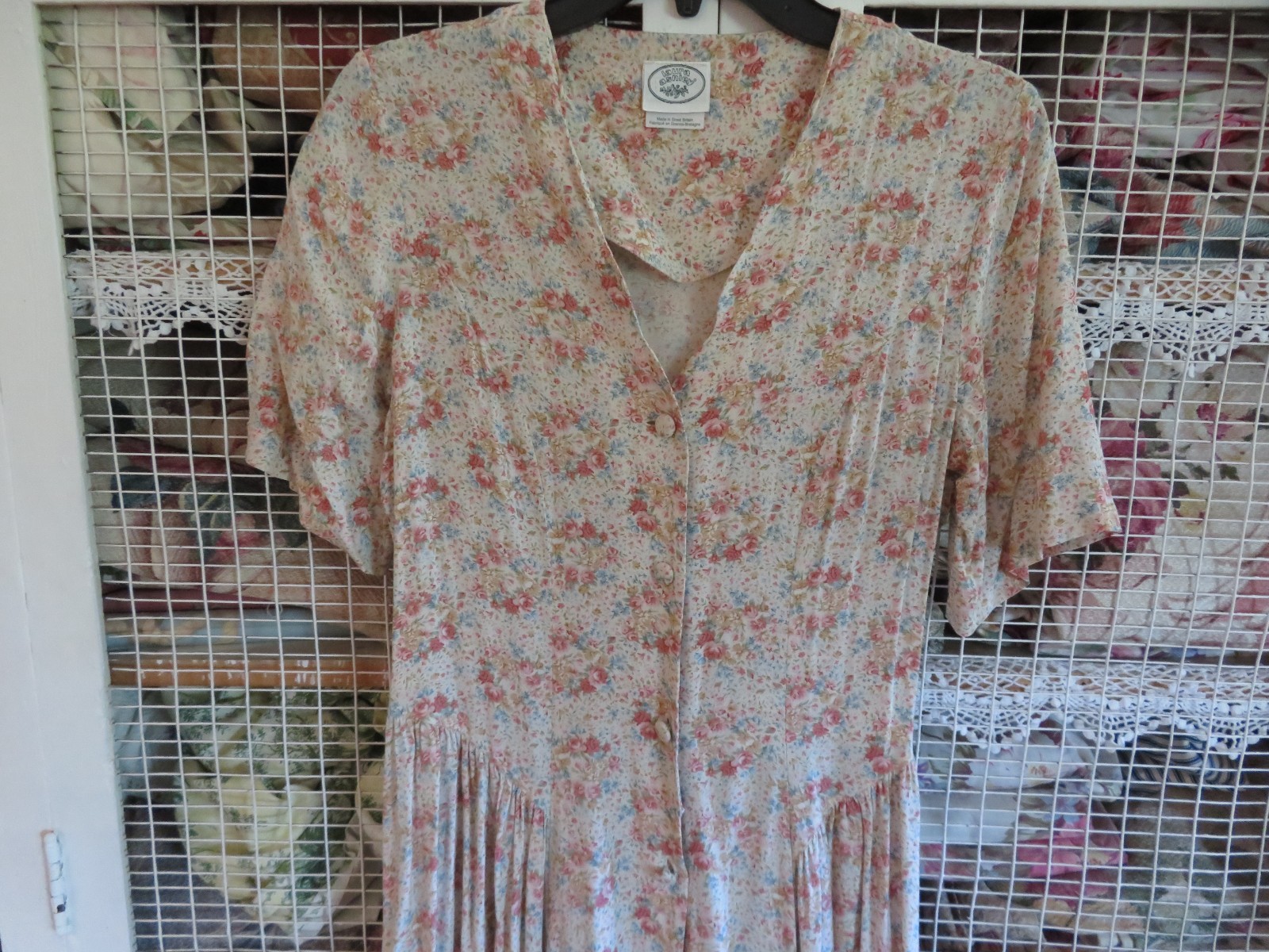 Vintage Women&rsquo;s Laura Ashley Dress Boho Chic Farmer Girl sz 8 MoreDressesListed
