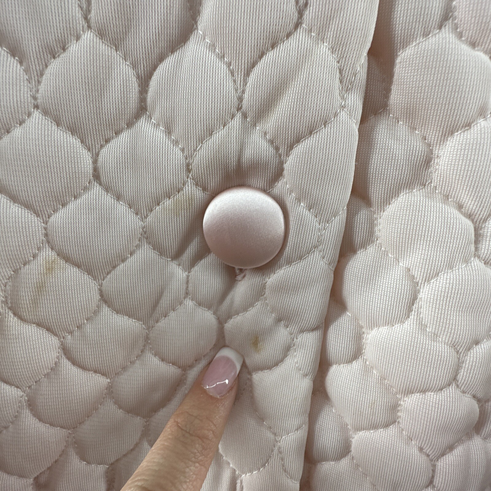 Vintage Gossard Artemis Jacket Housecoat Sz 10 Pink Quilted Button Down Bed Robe