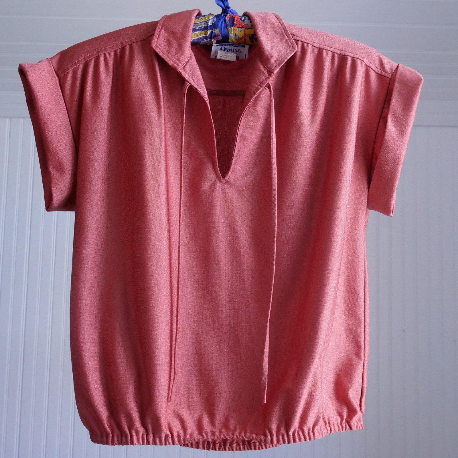 Vintage 1970s/80s Ship &lsquo;n Shore copper colored nylon crop top