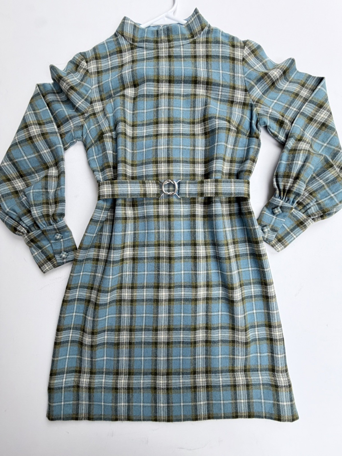 True Vintage 60’s-70’s Pendelton Wool Belted Dress Women’s See Measurements