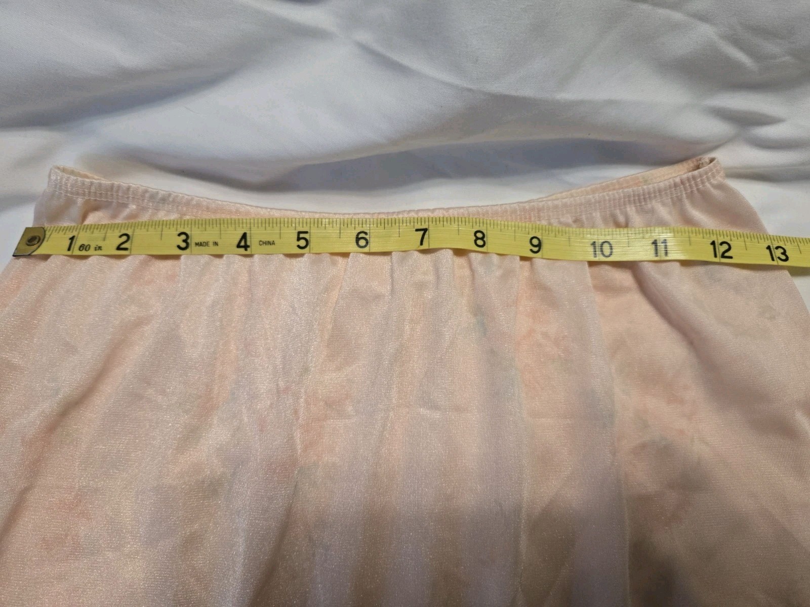 Vintage Deena Slip & Cami Set Peach With Faint Rose Design Lace Romantic Sz 34