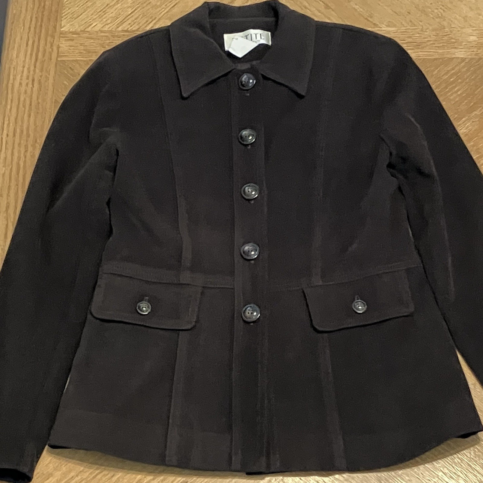 Vintage 90’s Petite Sophisticate Ladies Jacket Chocolate Brown So 0