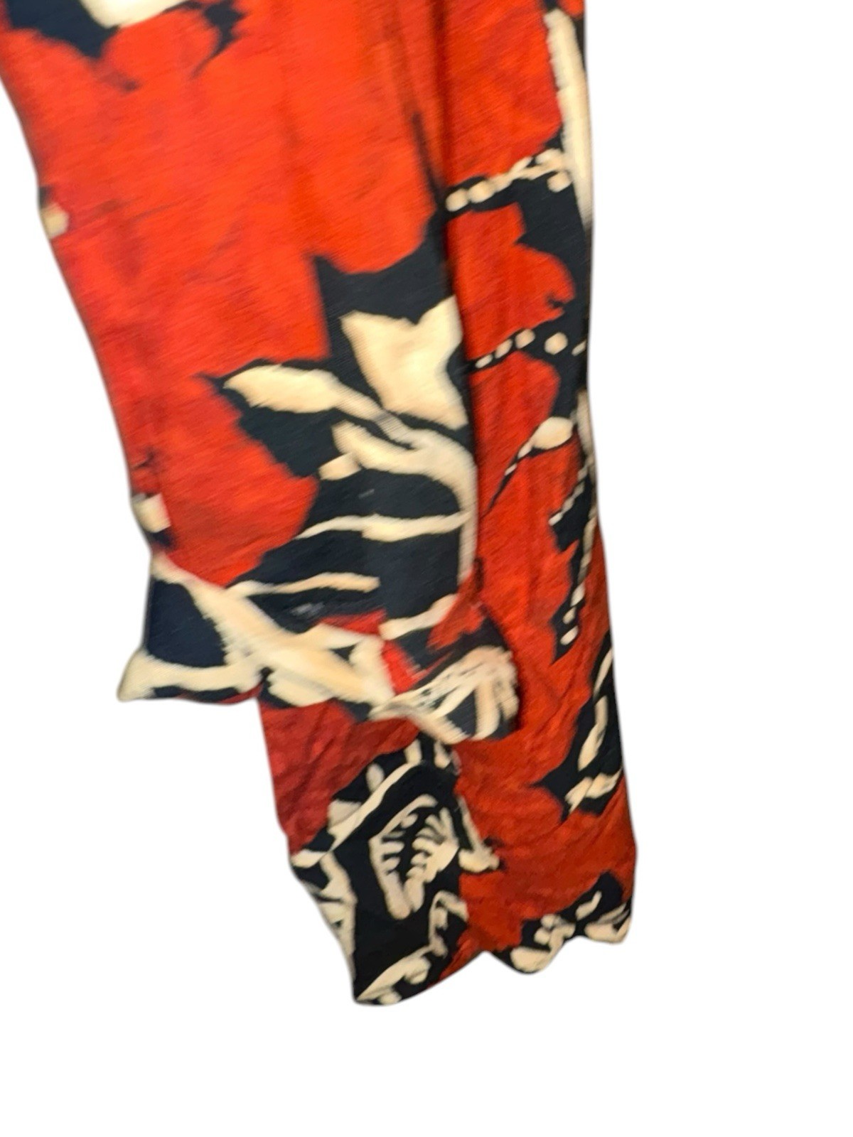 VTG Sharon Anthony Kimono Jacket 22W Red Black Abstract Tribal Art Wear Duster