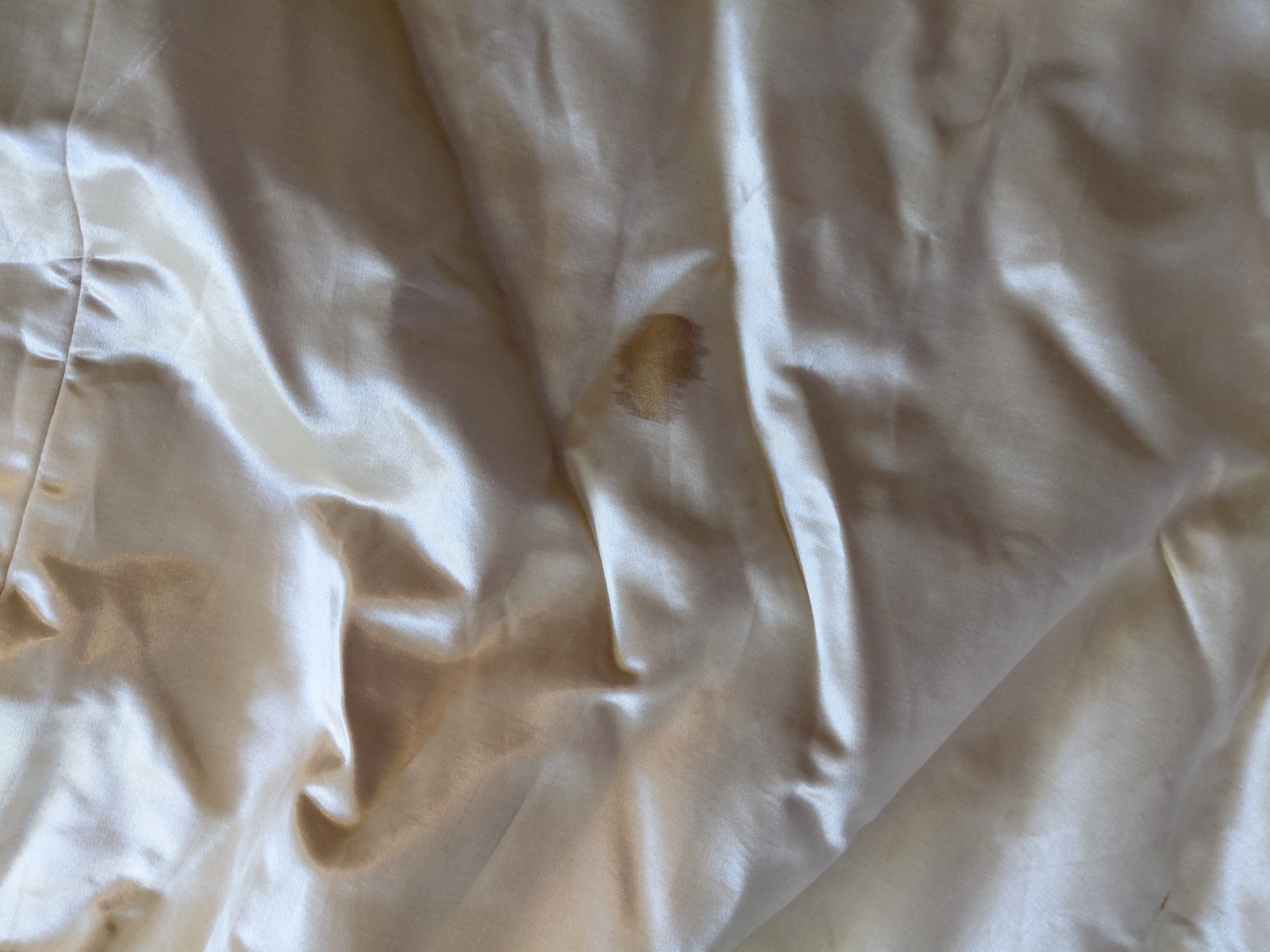 Antique 1890&rsquo;s Satin & Tambour Lace Dress Wedding Ball Gown Leg O Mutton Sleeves