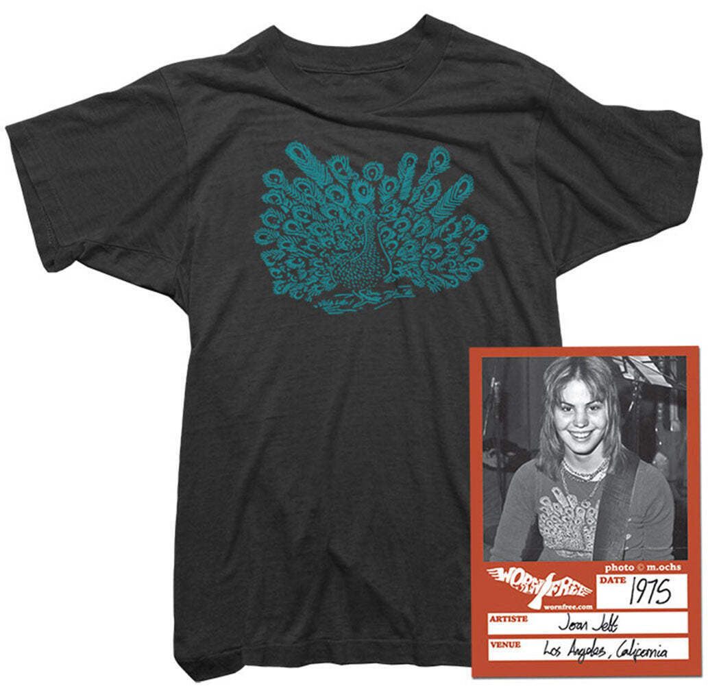 Joan Jett T-Shirt – Peacock Tee worn by Joan Jett – Womens