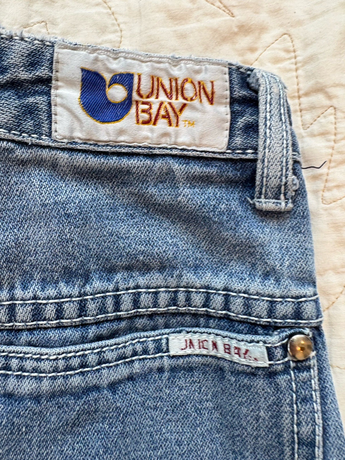 Unionbay True Vintage High-Waist Buttonfly Indigo Denim Jeans 1970&rsquo;s Size 5
