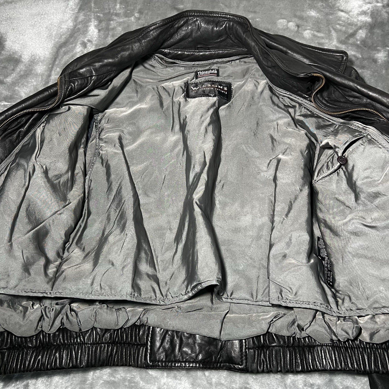 Wilsons Jacket Women Size Small Leather Motorcycle Biker Punk Moto Read Disc