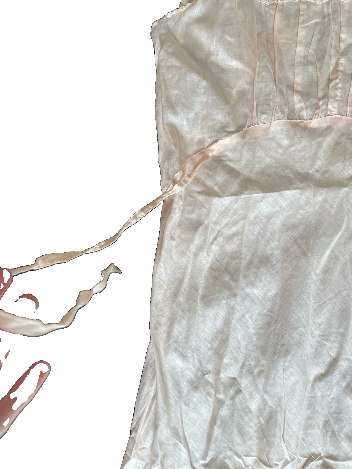 The White House Vintage 1900s Slip Dress In Pink Women&rsquo;s DEADSTOCK
