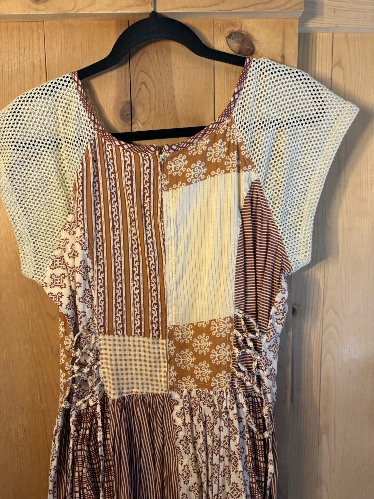 90&rsquo;s patchwirk peasantdress 100% cotton VTG NEWPORT NEWS FITS MEDIUM NWD