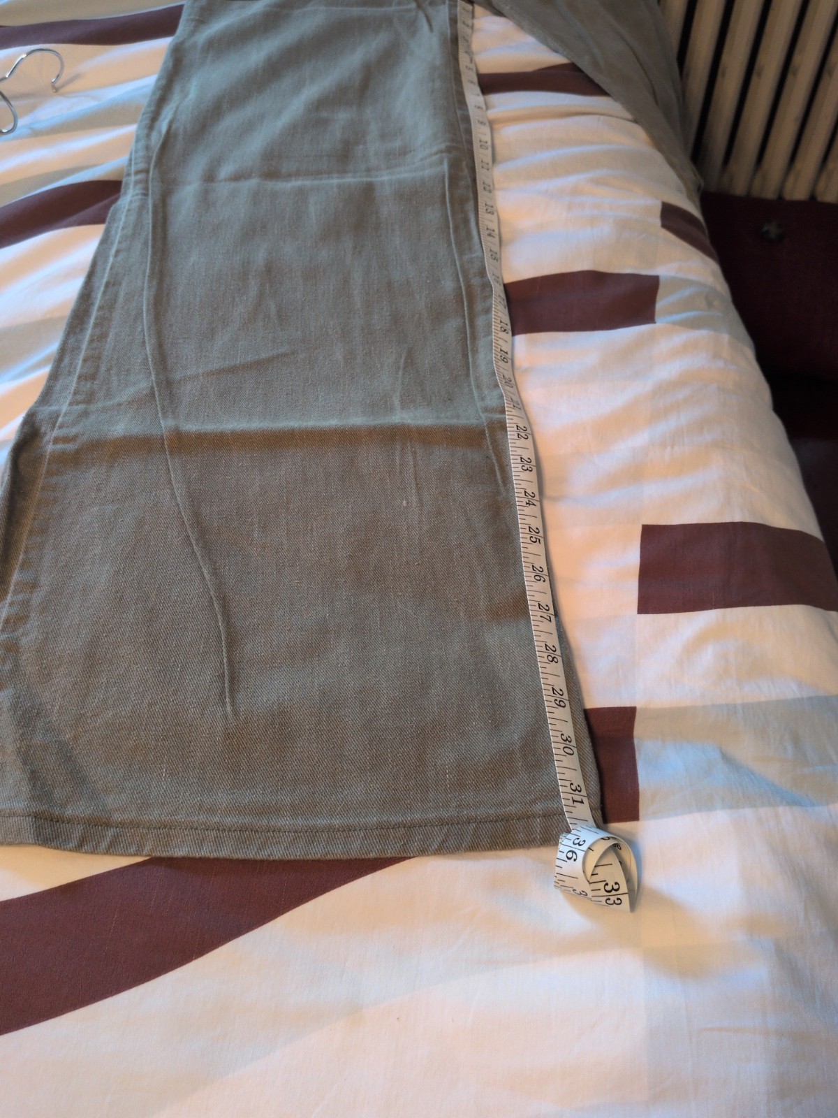 Vintage Deadstock NWT Fun Stuff Olive Denim Bell Bottoms Women&rsquo;s Size 11, 1970s