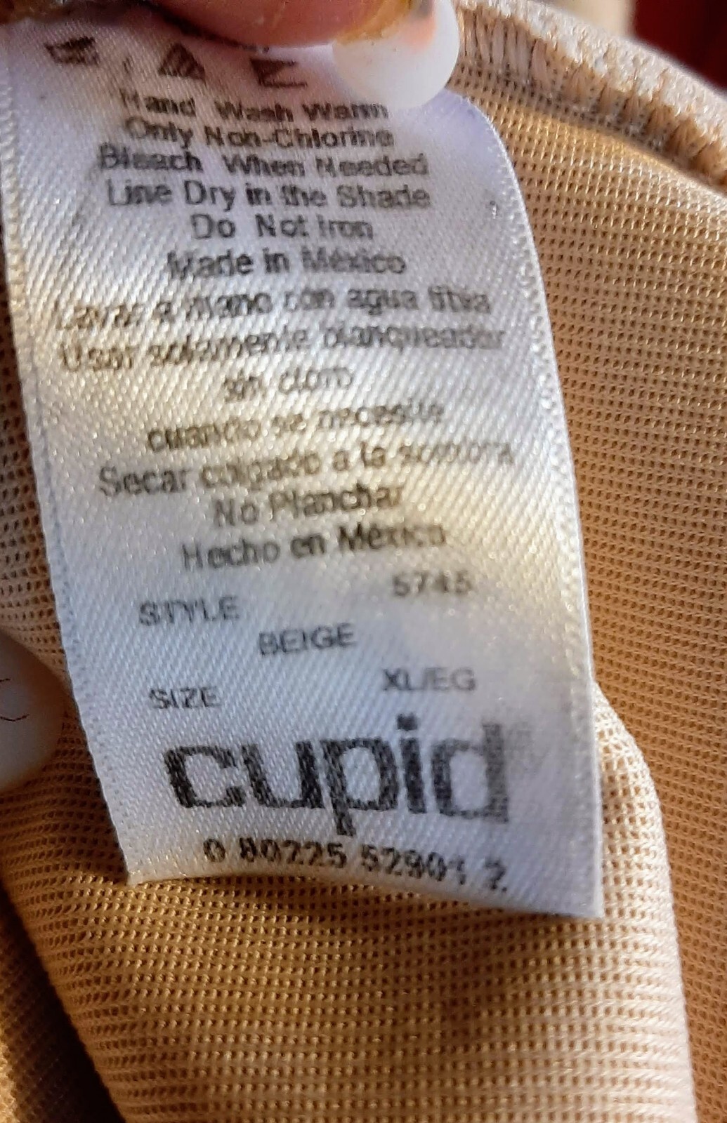 Vintage??? Nude Cupid Supportive Control HIgh Top Granny Panties size XL