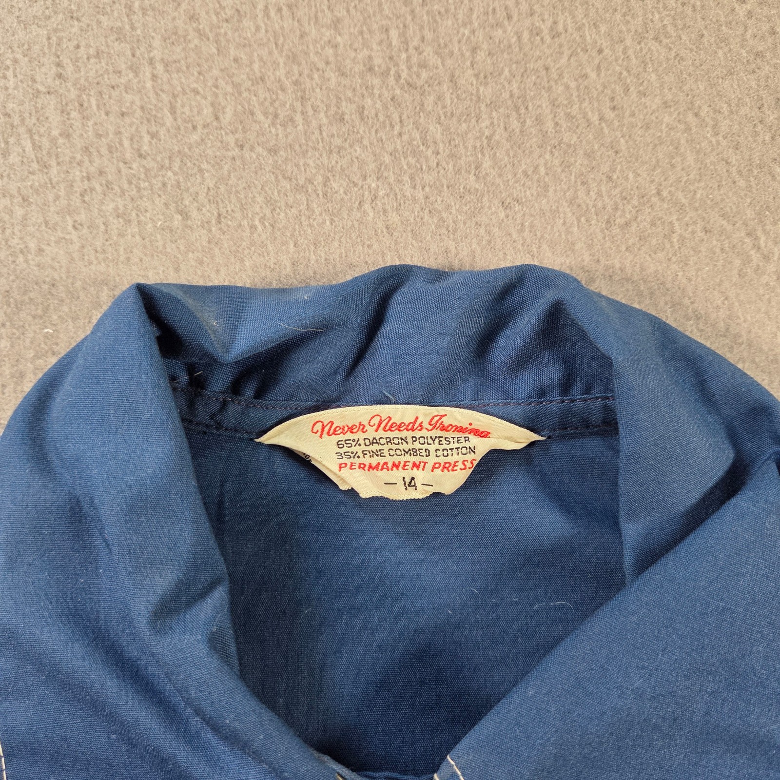Vintage Trench Coat Womens Small Blue Mid Length Belted 70s Mod Press Daggar