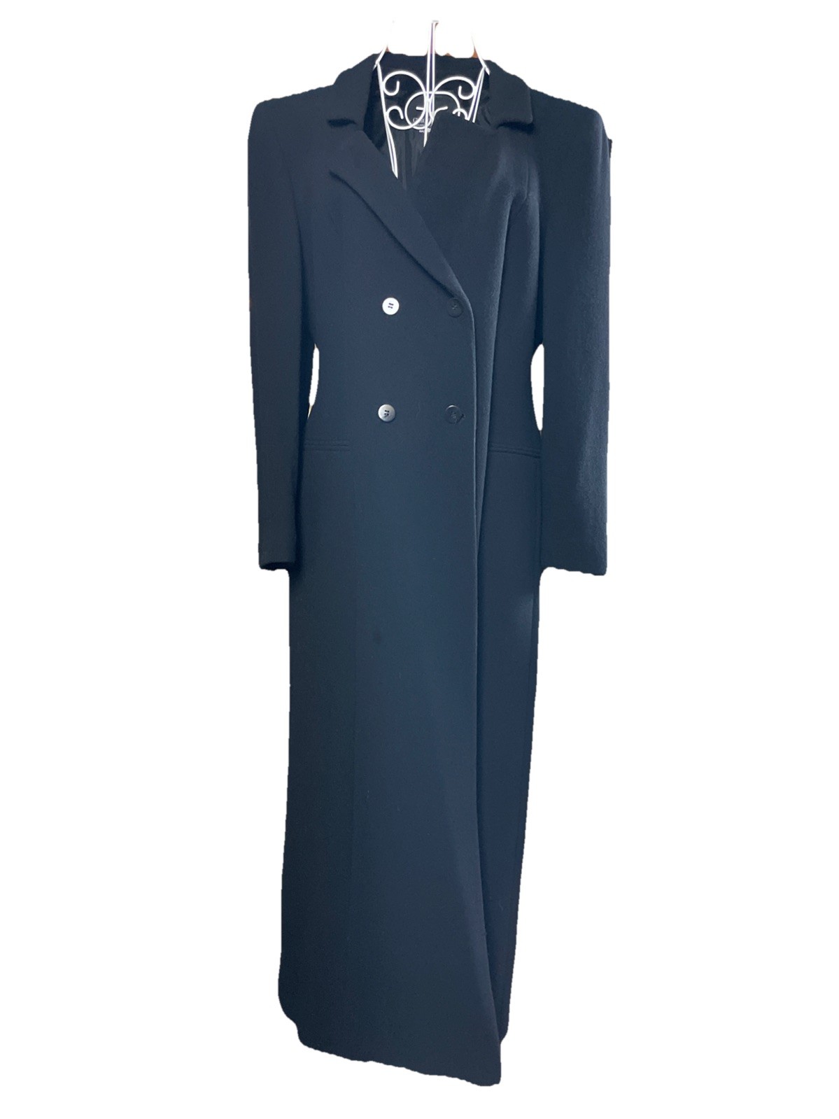 Giorgio Armani A Milano Borgonuovo 21 Women&rsquo;s Wool Overcoat 42 Made in Italy