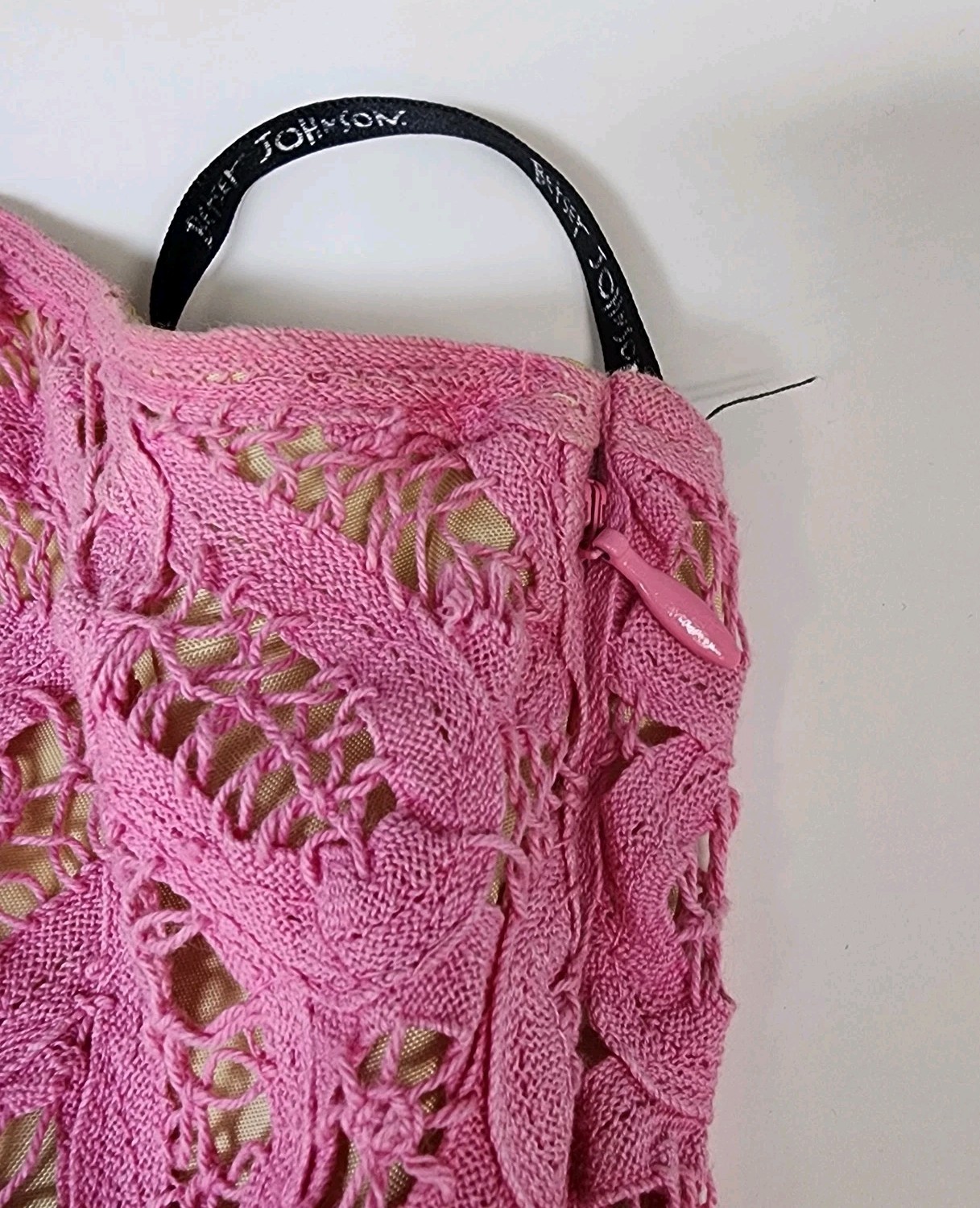 Betsey Johnson Bubblegum Pink Strapless Lace Dress Women&rsquo;s XS Y2K Garden Party