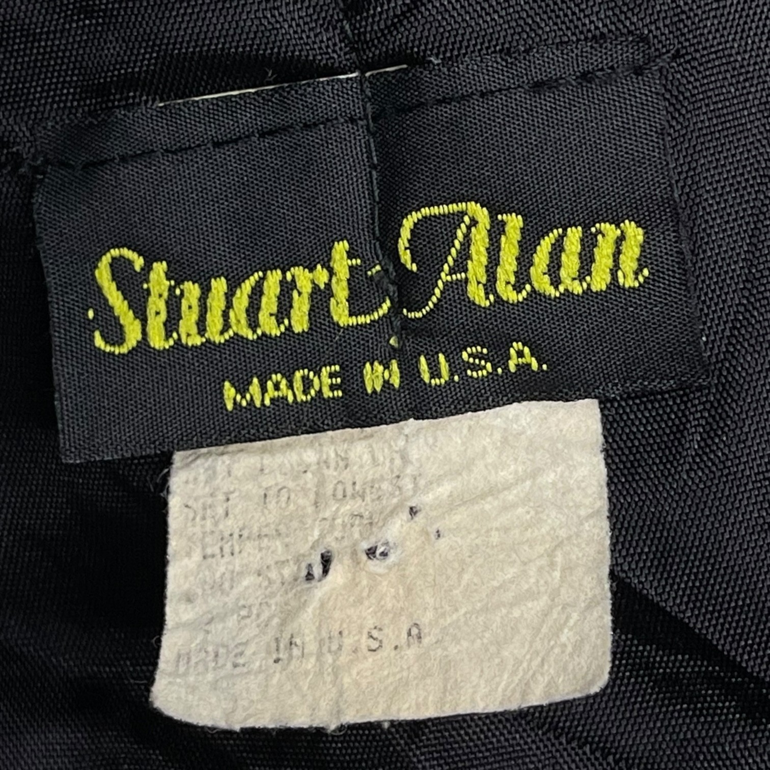 Vintage Stuart Alan Size 10 Black Leopard Dress Button Classic Cocktail Modest