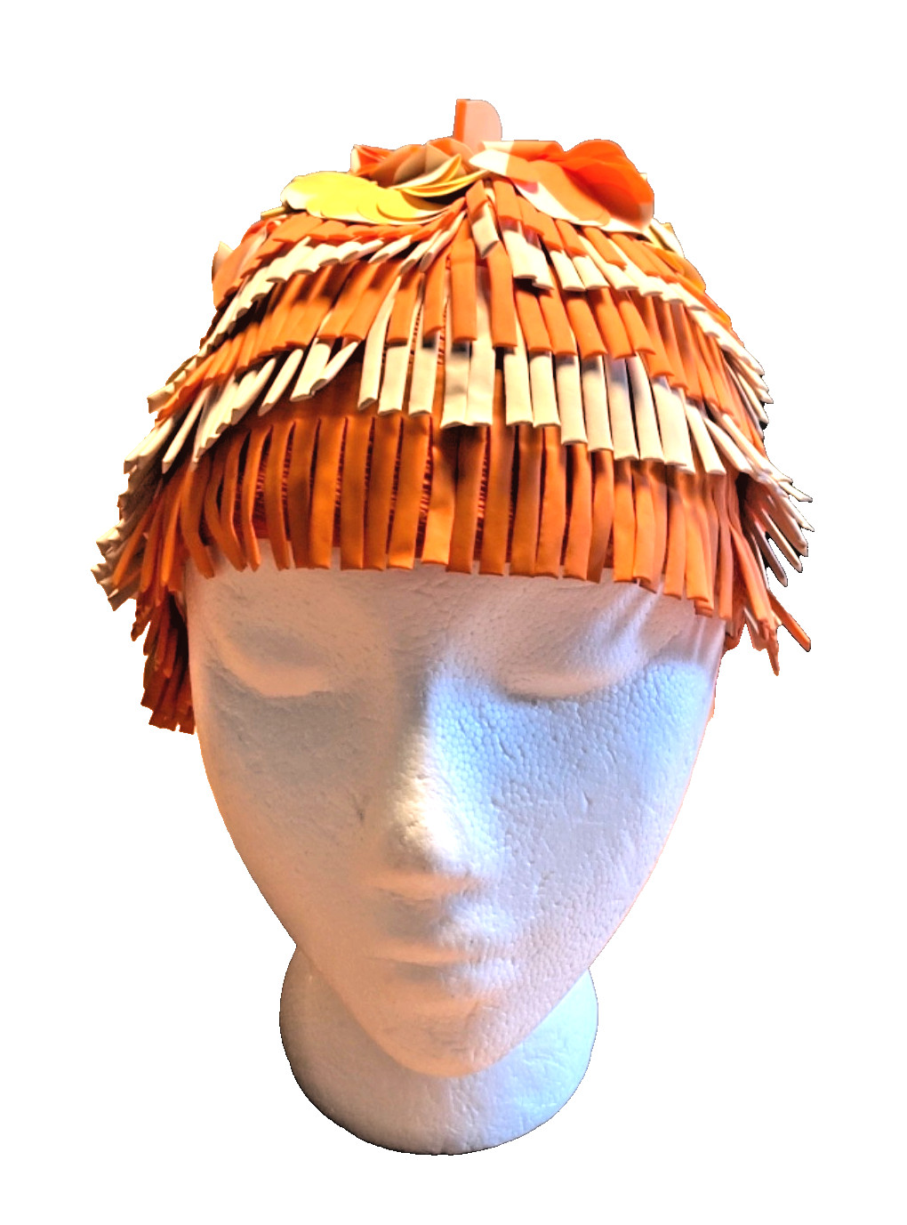 Vintage 1950&rsquo;s 1960&rsquo;s Playtex SWIM CAP – Flower Petals and Fringe – West Germany