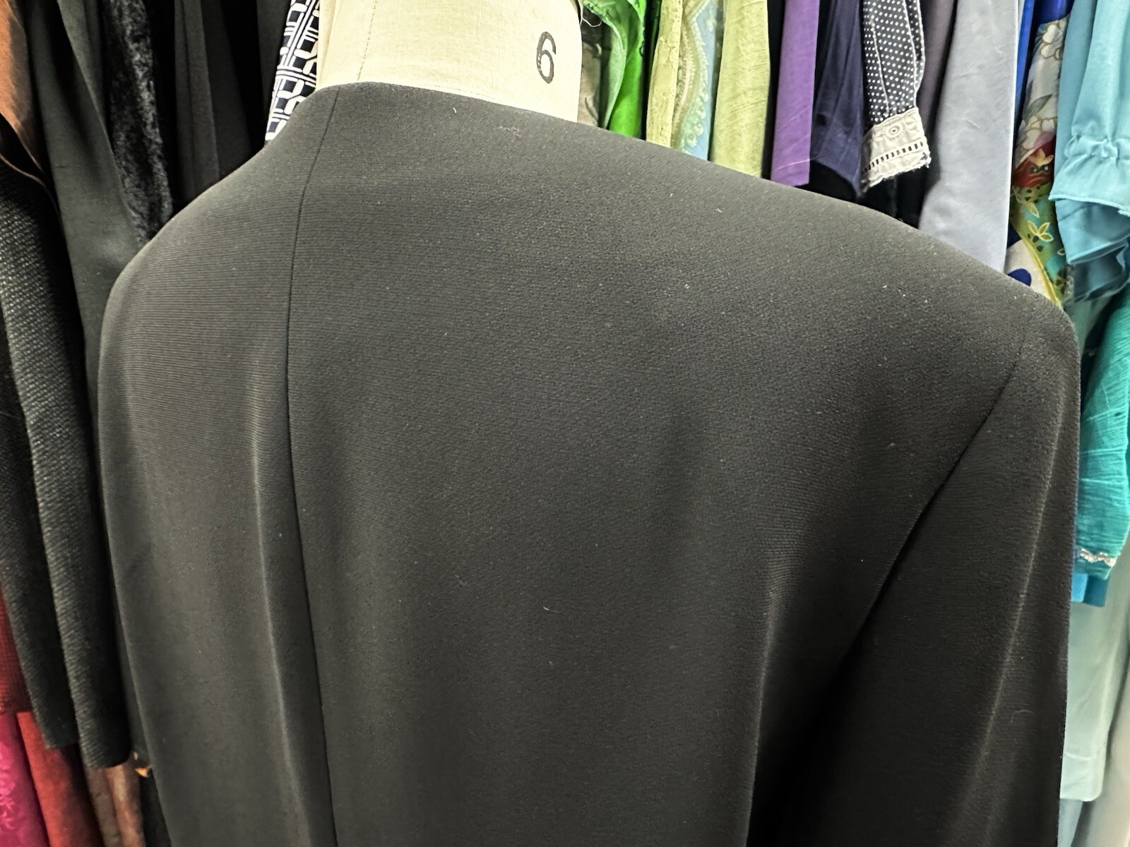 Designer Emanuel Ungaro Inky Black Blazer Jacket Womens Size Large 14/48